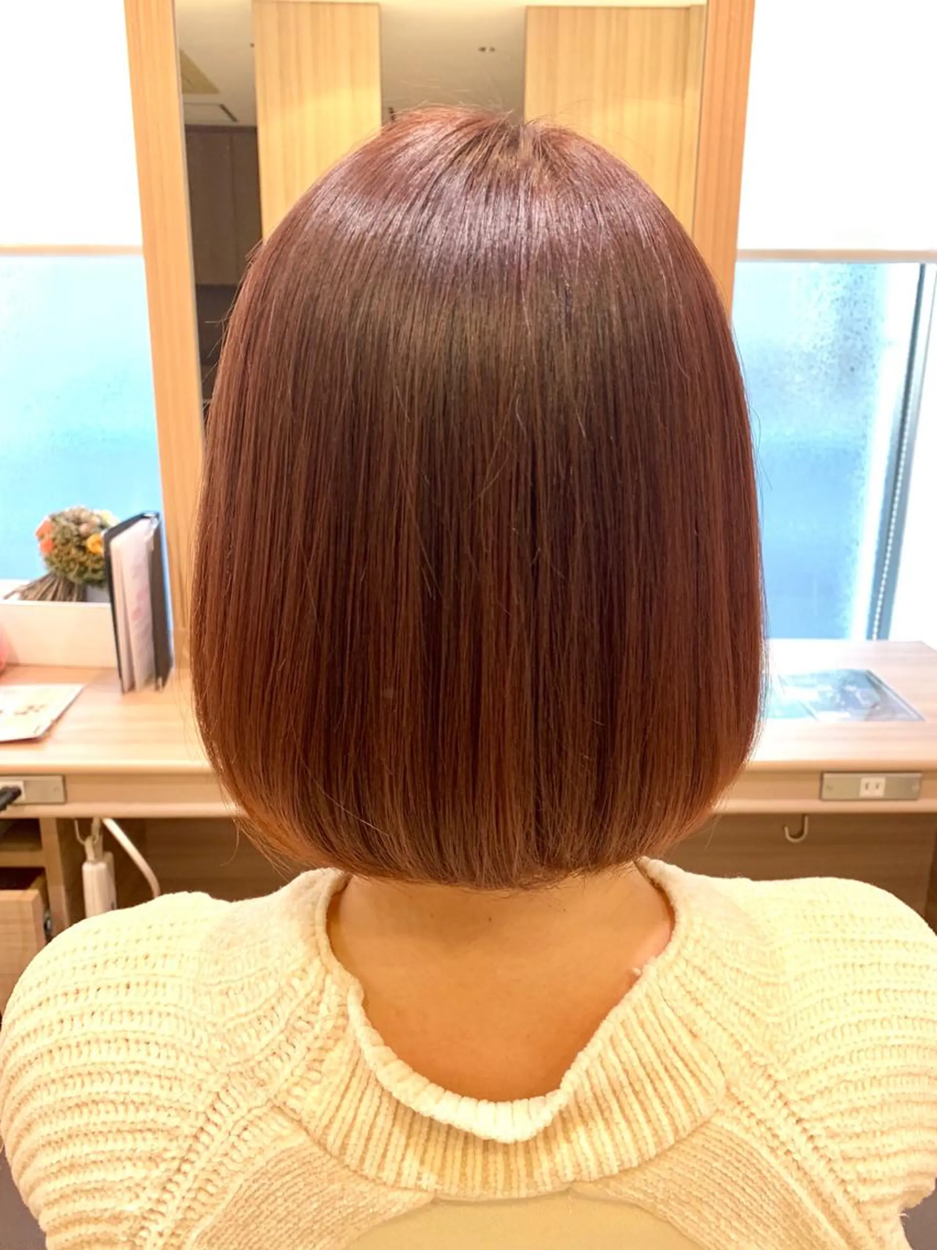 ミディアム カラー 縮毛矯正/髪質改善 /韓国風　山川春輝のヘアスタイル