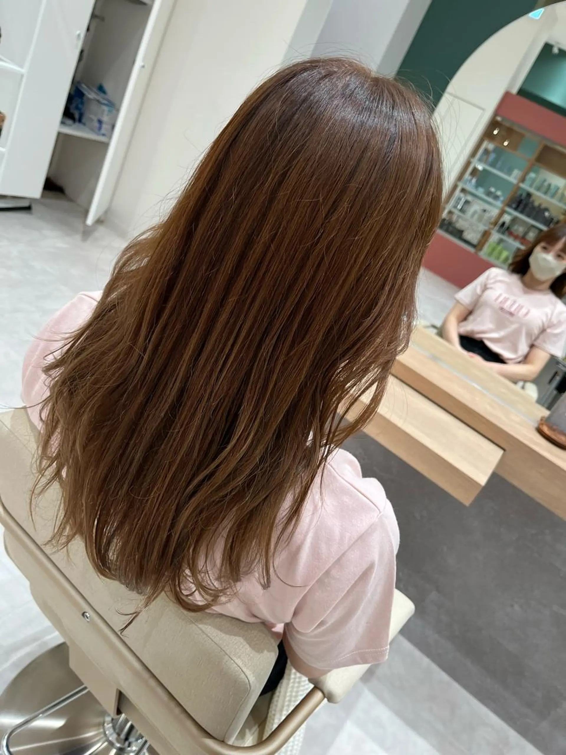 セミロング カラー ヘアアレンジ 桑原 りゆのヘアスタイル