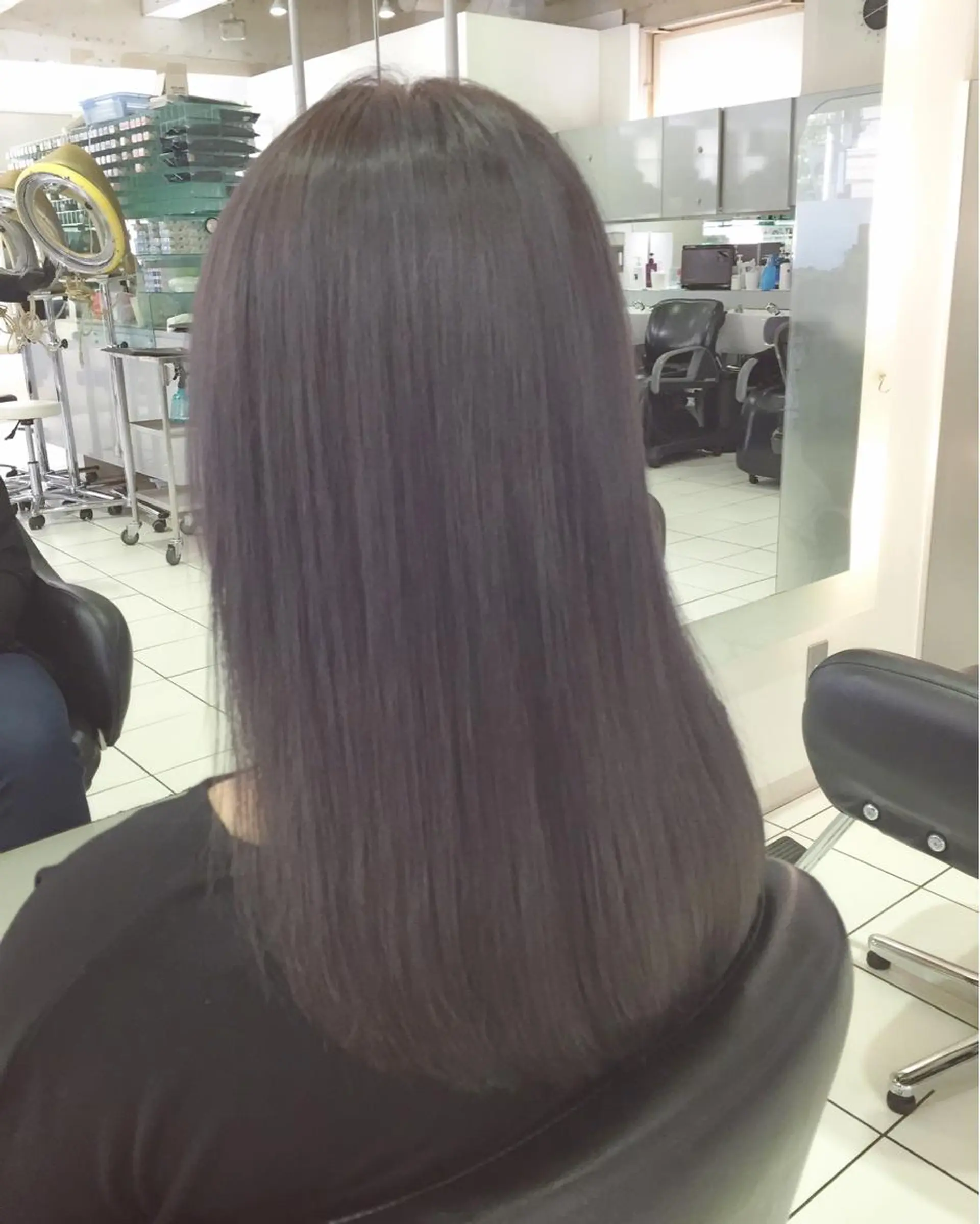 セミロング ロング カラー グレージュ イルミナカラー 青木 茂樹⭐️ 透明感カラーのヘアスタイル