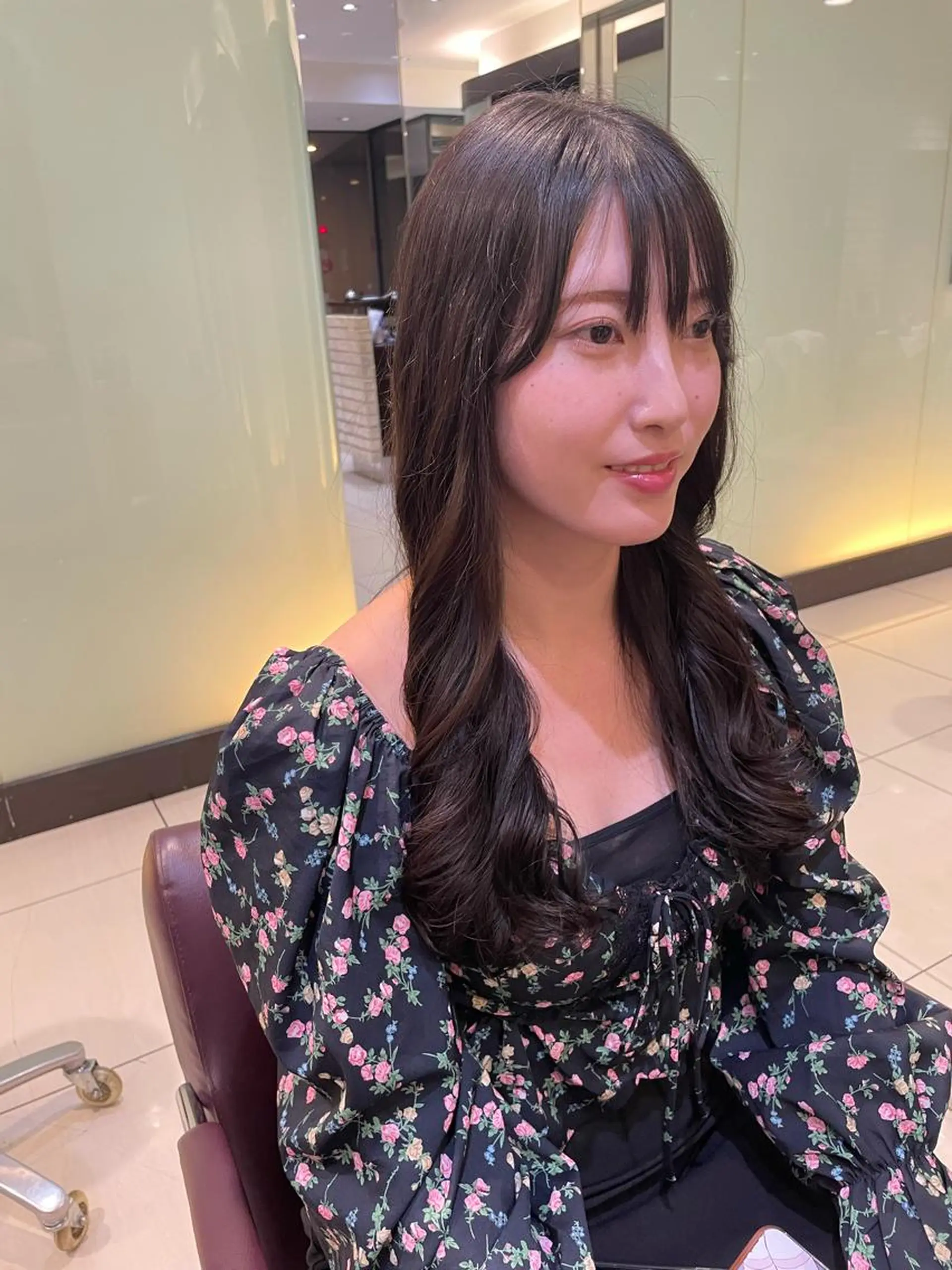 セミロング パーマ セミロングパーマ デジタルパーマ Amelie by apish所属・韓国風/コテ巻き風パ ーマ るい❤️‍🔥のヘアスタイル