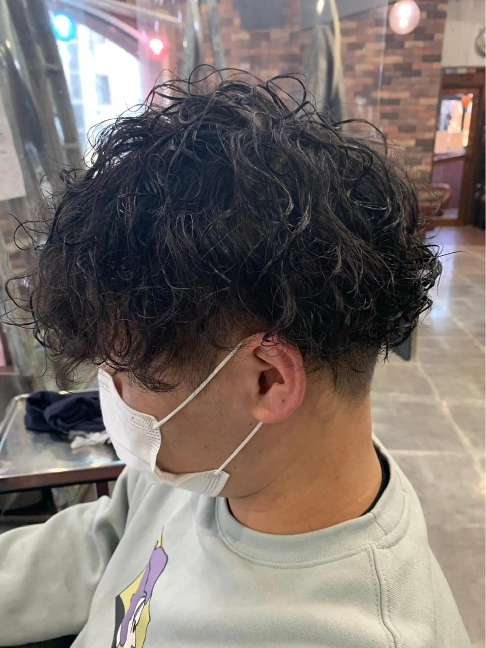 ショート パーマ カット パーマ メンズ支持率No.1 店長　石川和馬のヘアスタイル