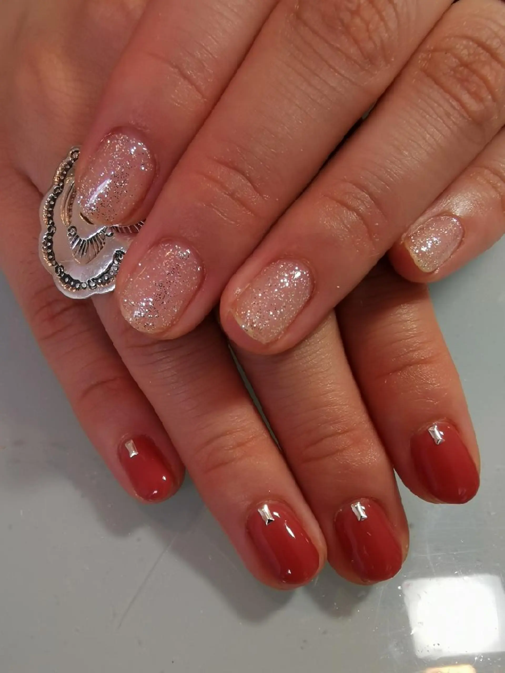 ネイル クリアネイル ラメ(グリッター) 人気エリア💖完全個室【ルリエ】所属・ネイルサロン Lelienルリエのネイルデザイン