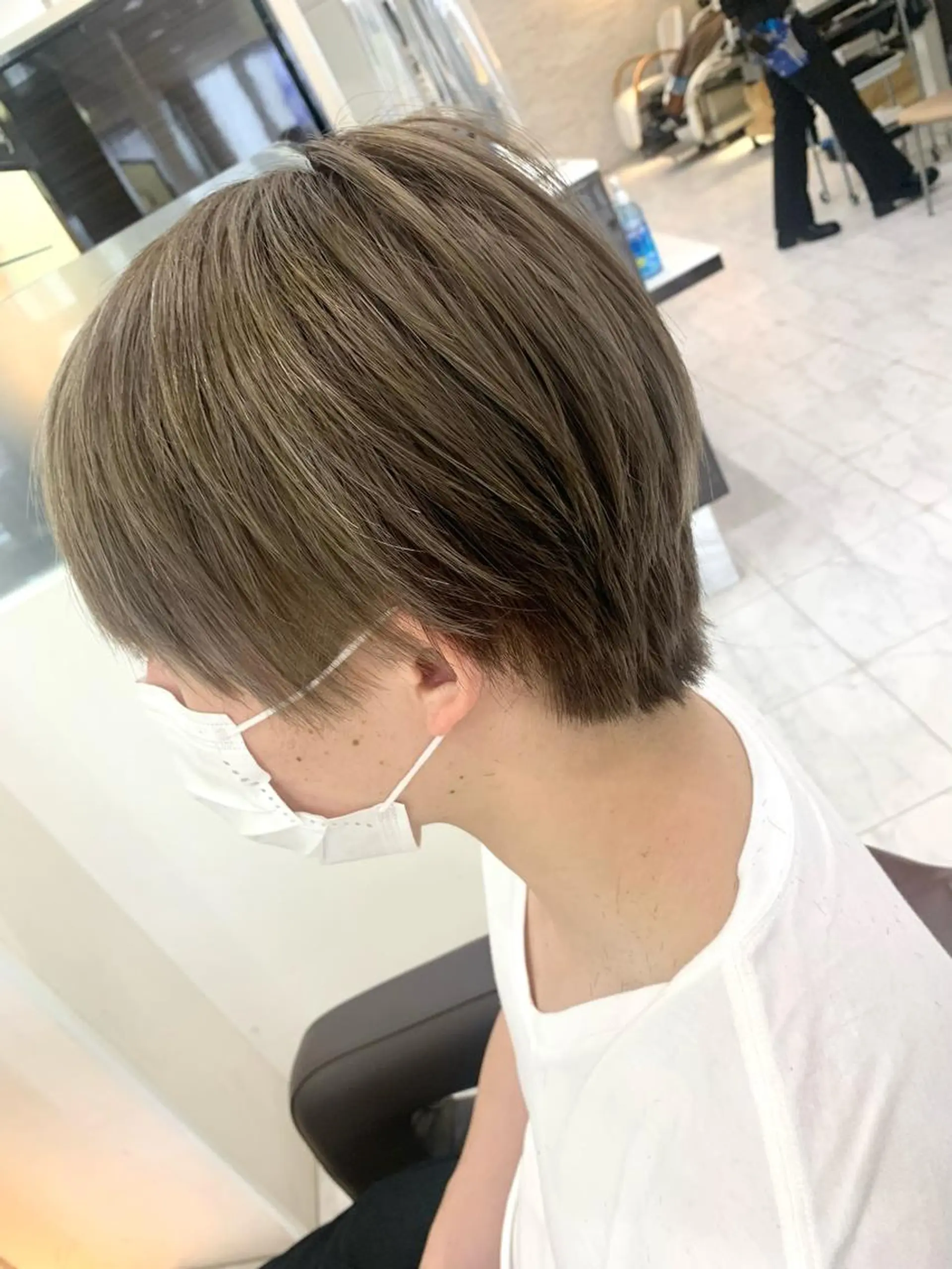 ショート メンズ メンズハイトーン RIKA💙パーマ 艶カラー💙のヘアスタイル