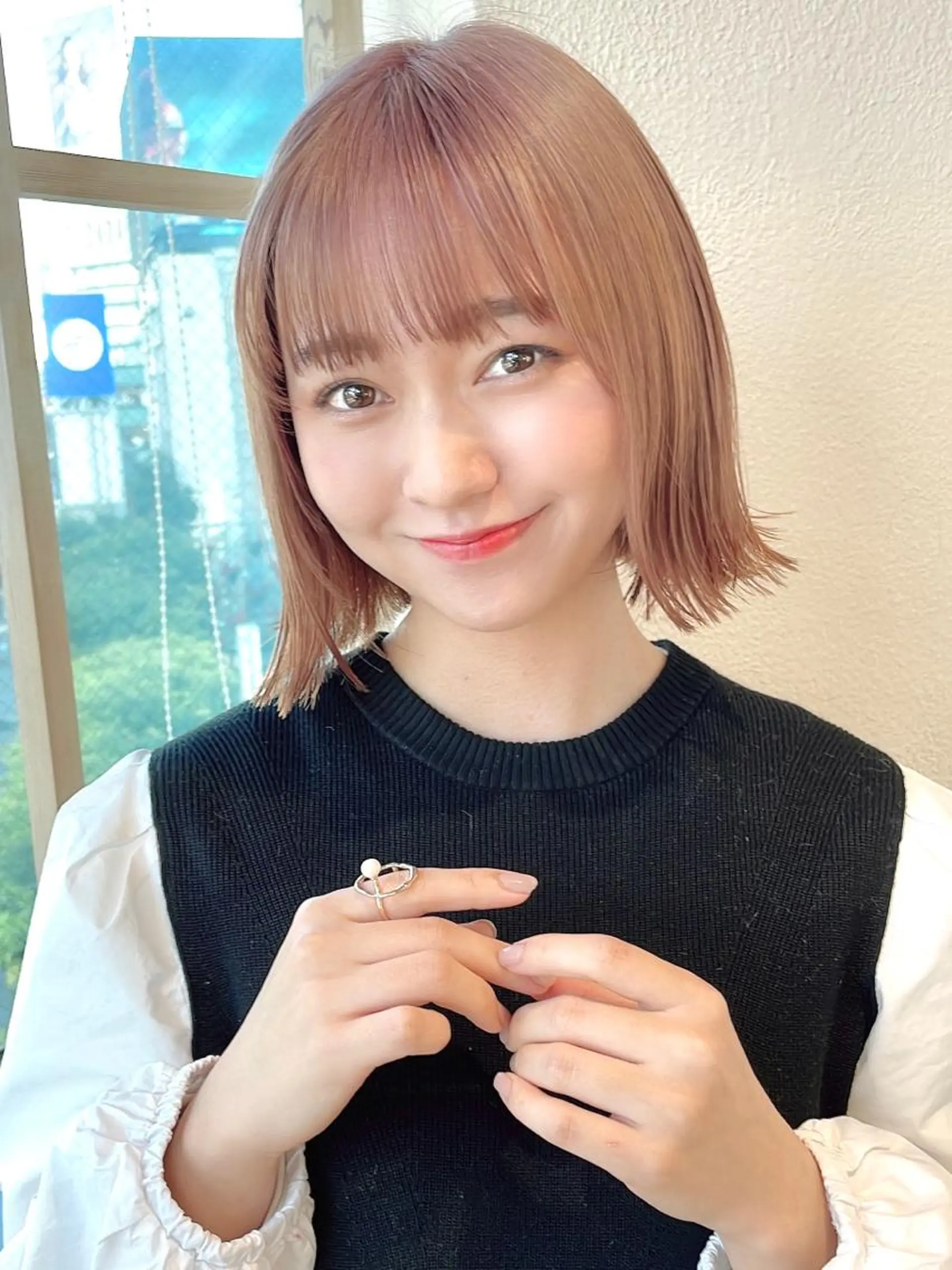 ミディアム ボブ くびれヘア 韓国風ヘア 市原 大翼のヘアスタイル