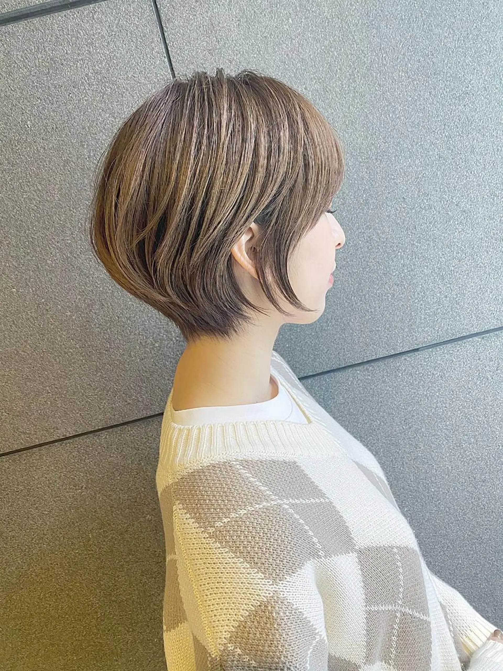 ショート カット ヘアカラー トリートメント 銀座ショート特化 渡部 誠のヘアスタイル