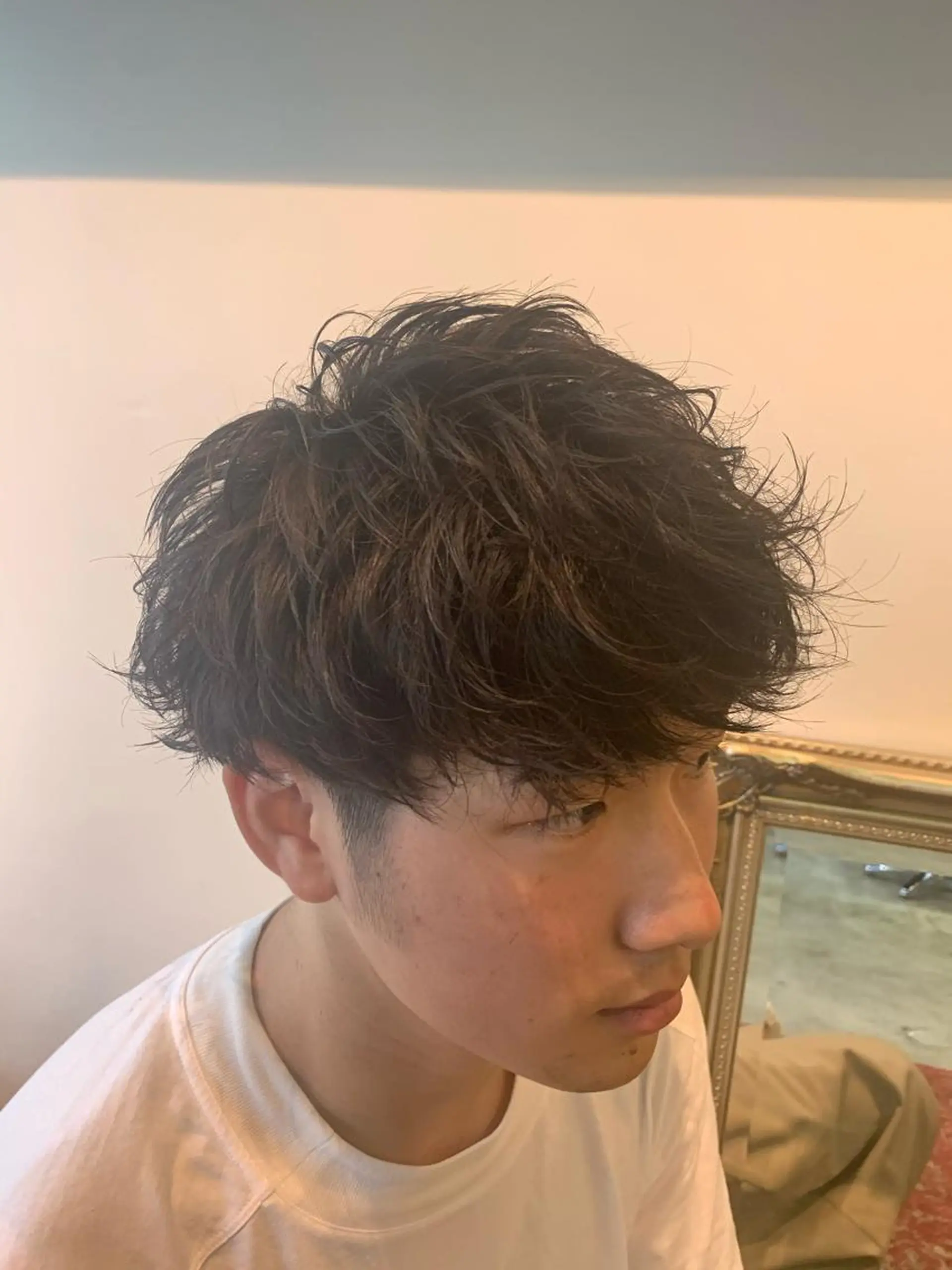 ショート カット ヘアカラー トリートメント 山口 竣也のヘアスタイル