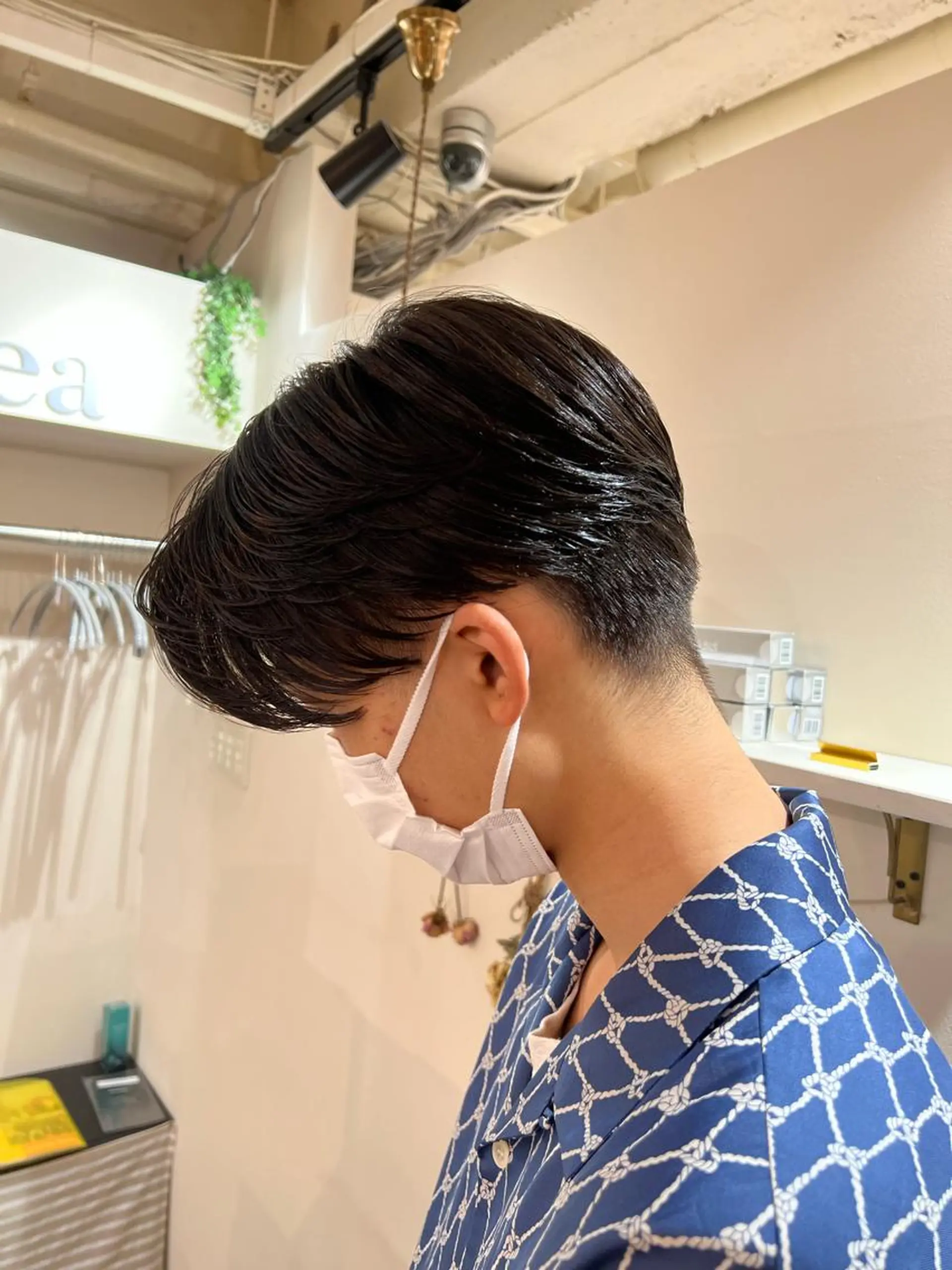 ショート パーマ メンズ センターパート カット ヘッドスパ メンズカットパーマ ✂️ JOYAのヘアスタイル