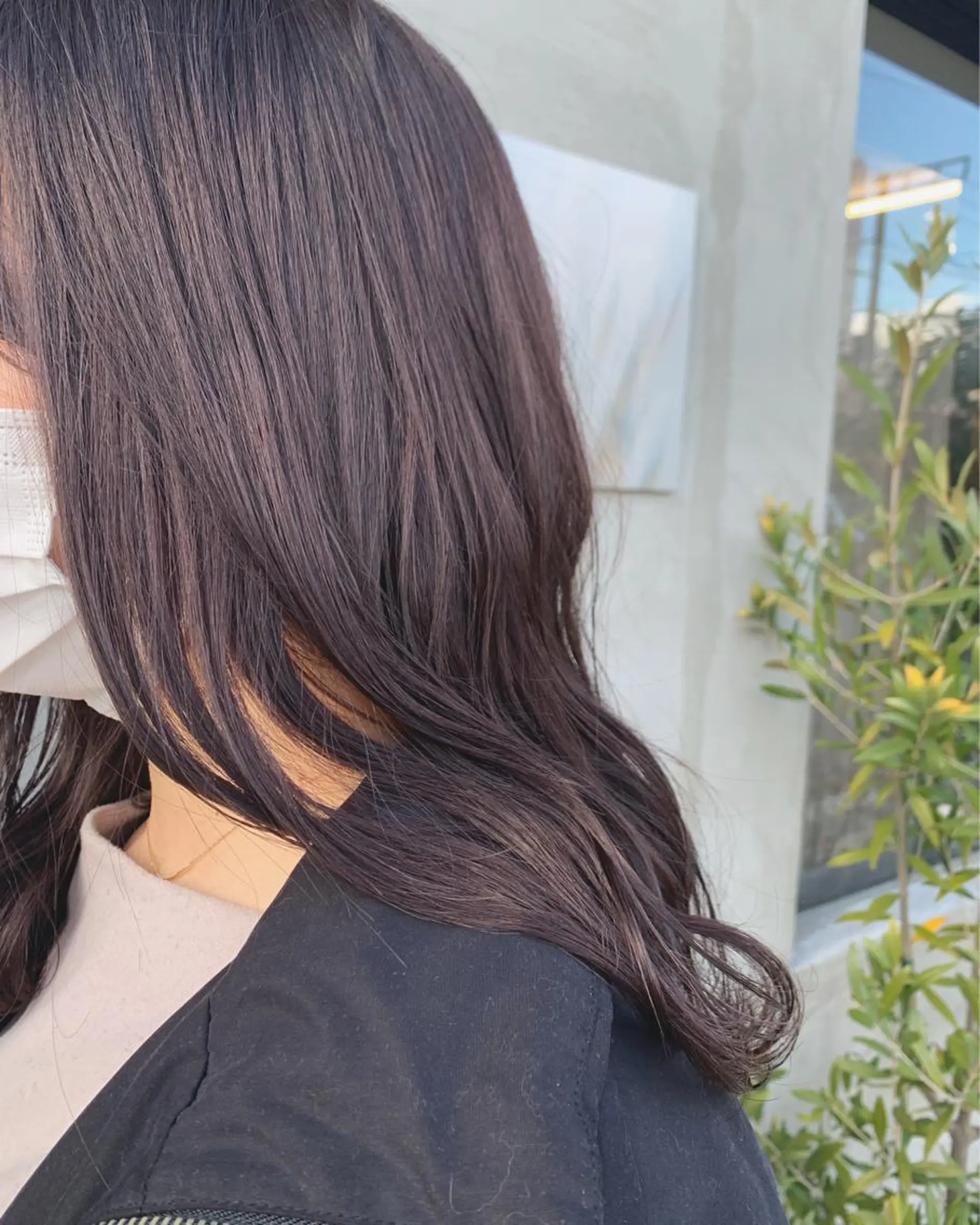 ミディアム カラー ブラウンカラー チョコレートブラウン まつ毛パーマ🤎 透明感カラー🌿のヘアスタイル