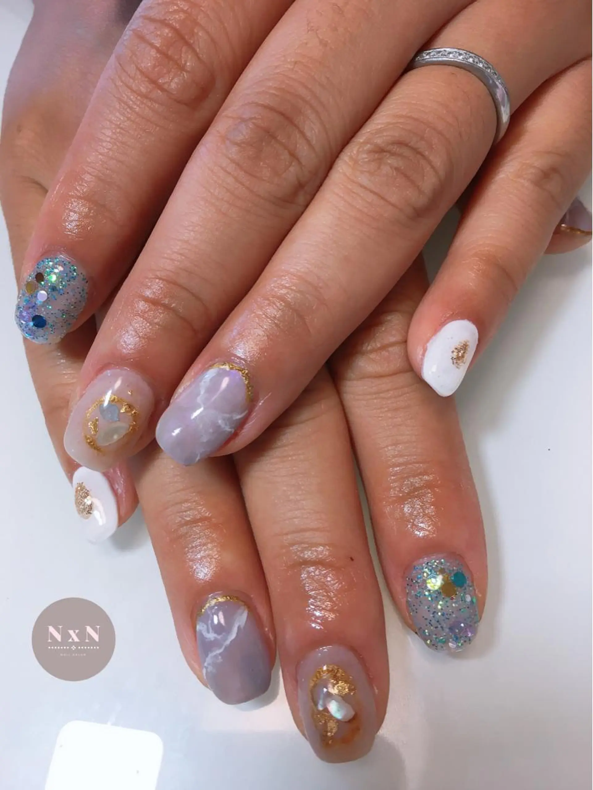 ネイル ジェルネイル ぷっくりネイル nail salon N×Nのネイルデザイン