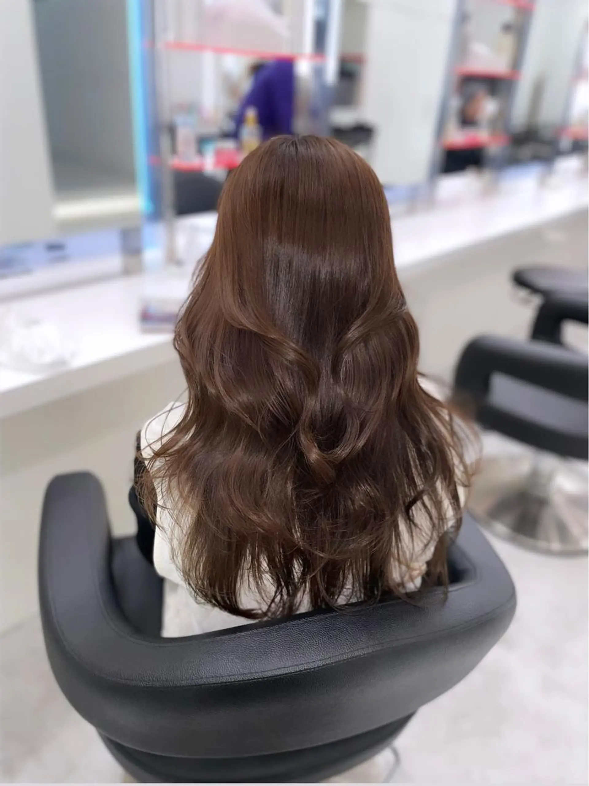 セミロング カラー ヘアアレンジ Ella所属・nana【艶髪】/ レイヤー/縮毛矯正のヘアスタイル