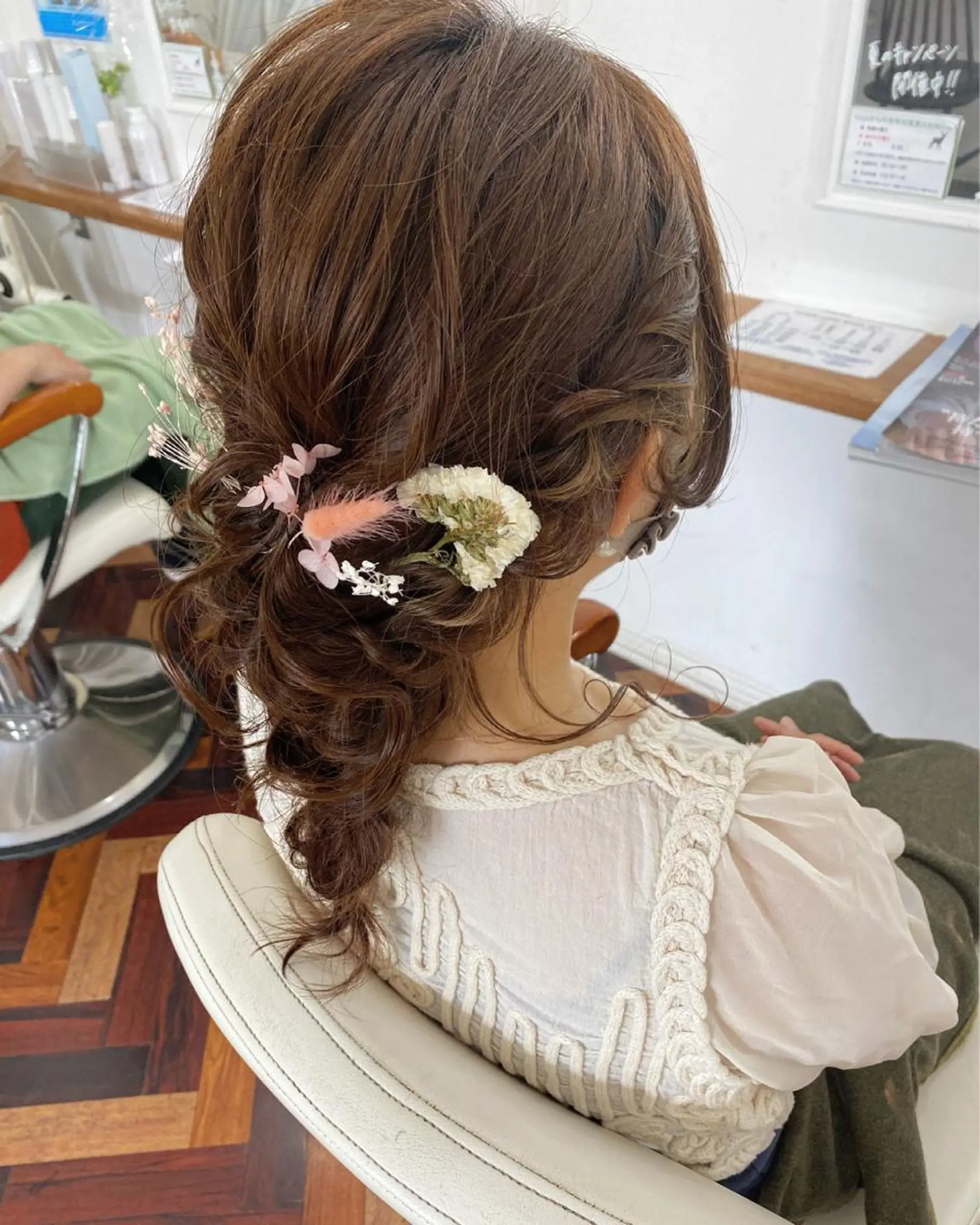 ミディアム ヘアセット フラム所属・WATANABE MISAKIのヘアスタイル