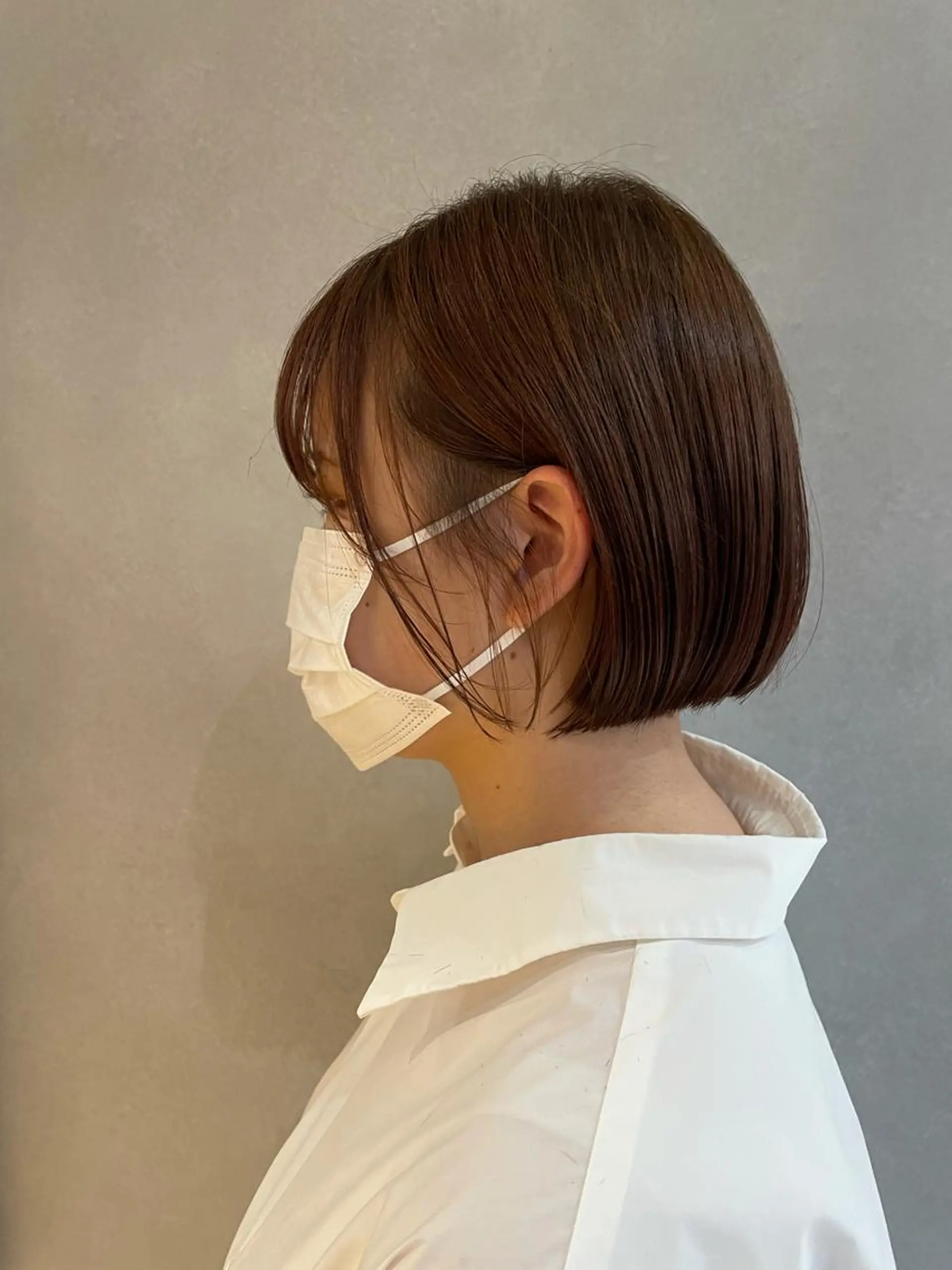 ショート ミストバング ボブ デザインカット 学生 似合わせカット k-two esora 池袋店所属・土佐 優奈のヘアスタイル