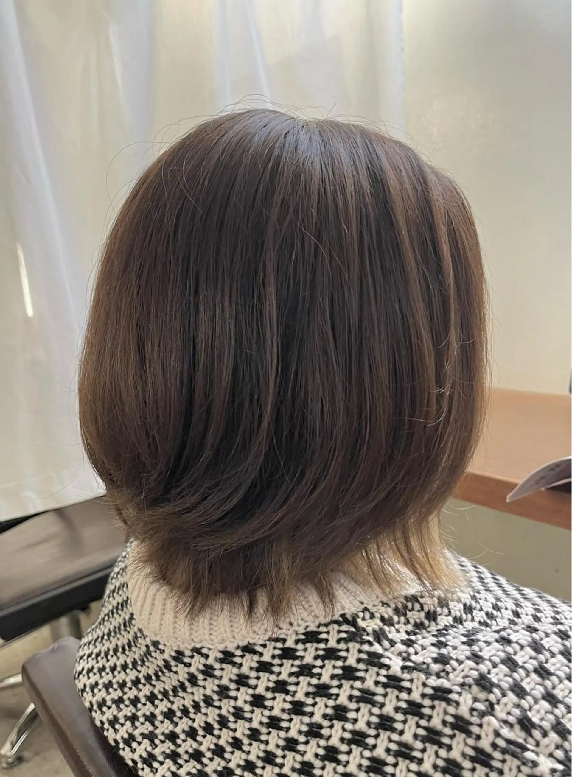 ミディアム カラー ボブレイヤー ボブ レイヤーカット ヘアカラー FUJINO RYOのヘアスタイル