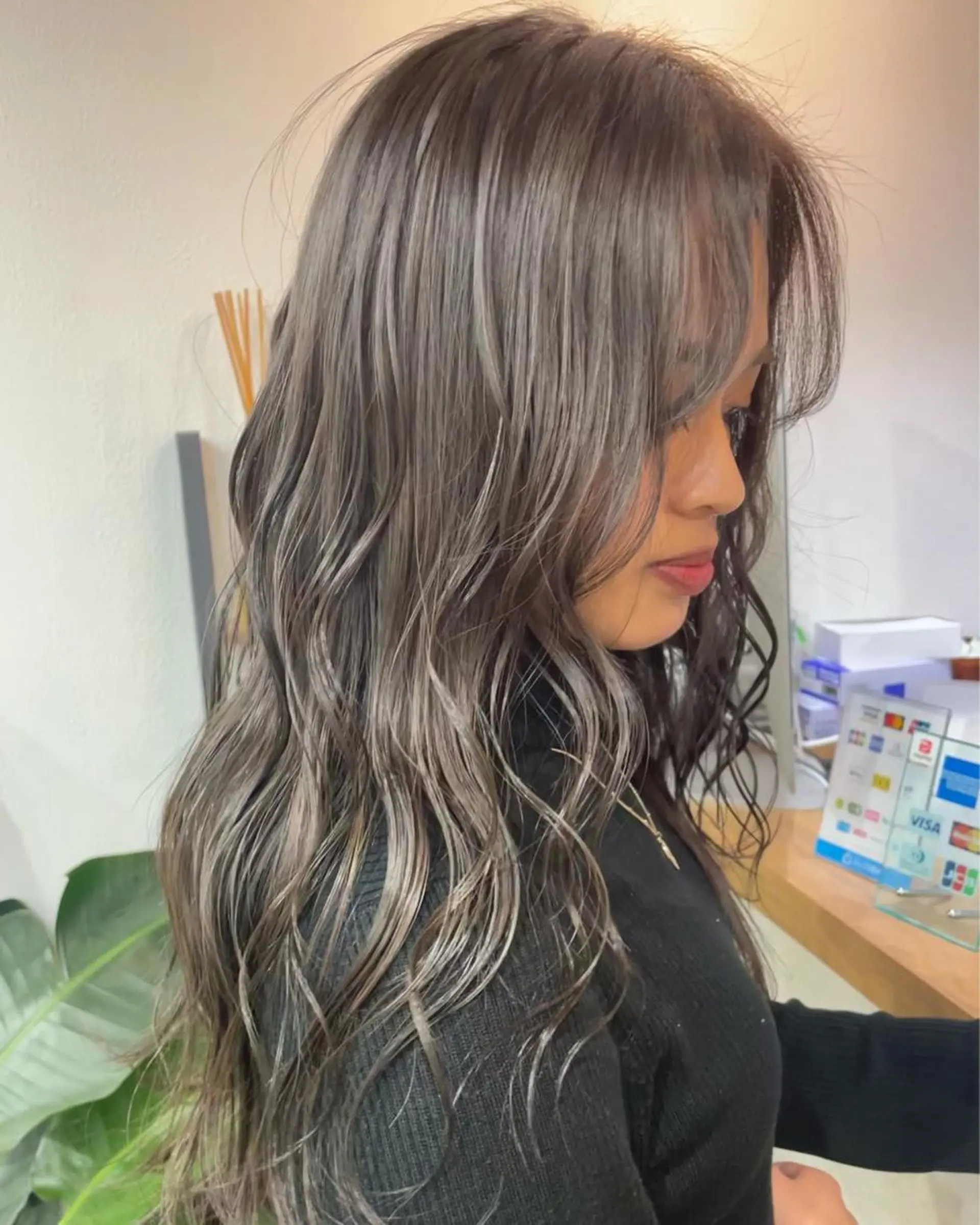 ロング カラー カラーモデル募集 吉原佳穂💗のヘアスタイル