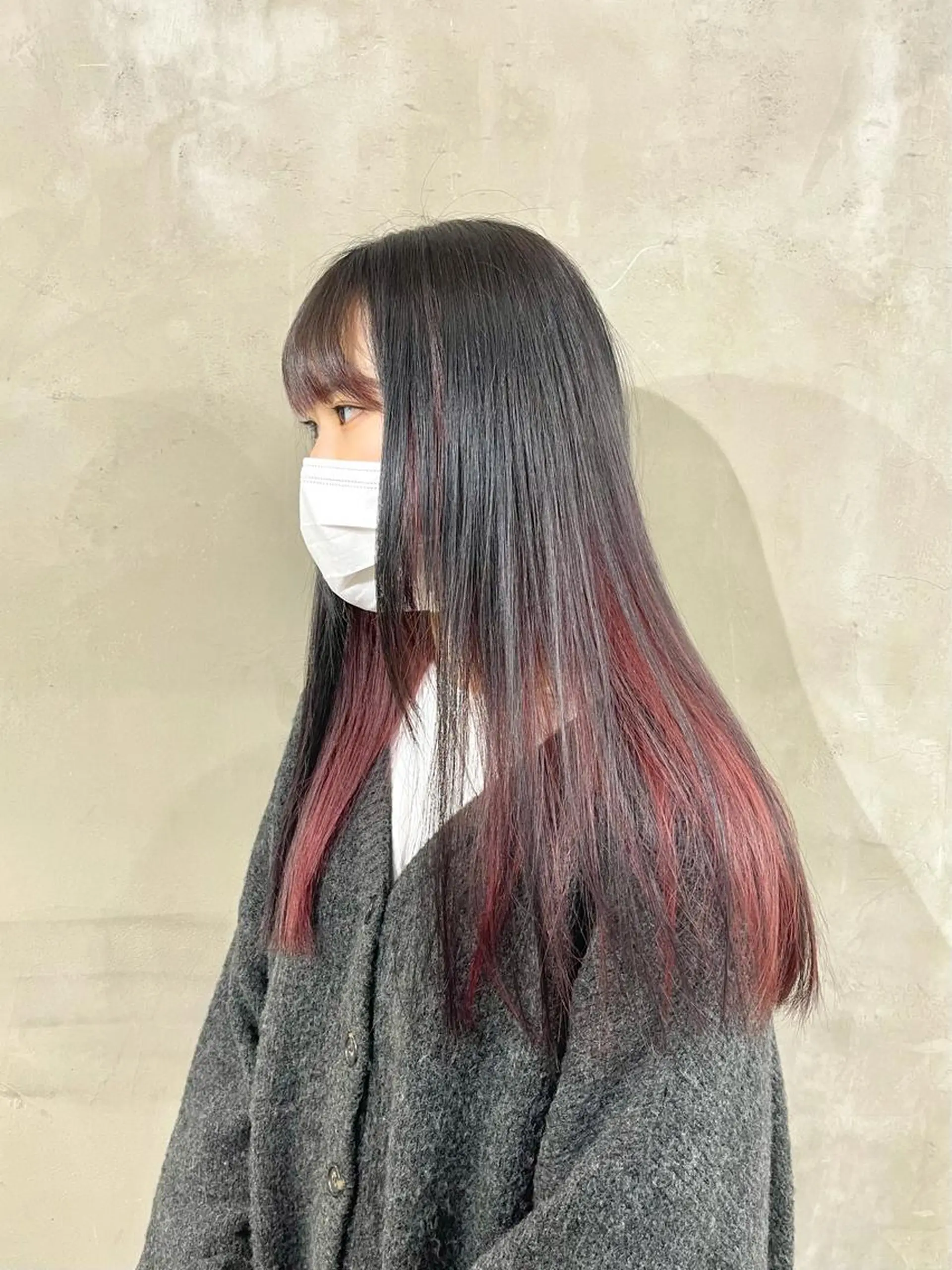 ロング カラー ハッシュカットとハイ トーン/HIROKIのヘアスタイル