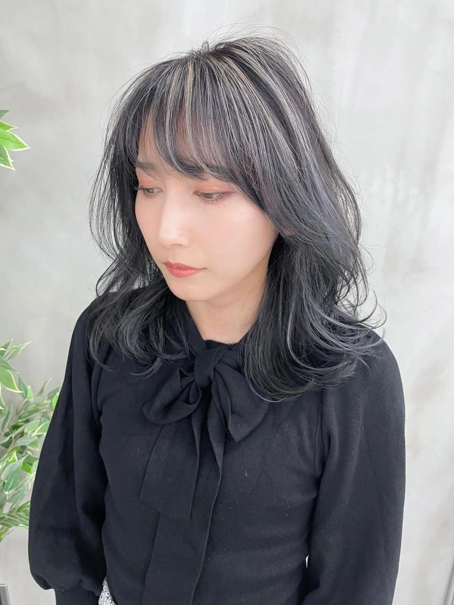 ミディアム カラー 神野 雅樹のヘアスタイル