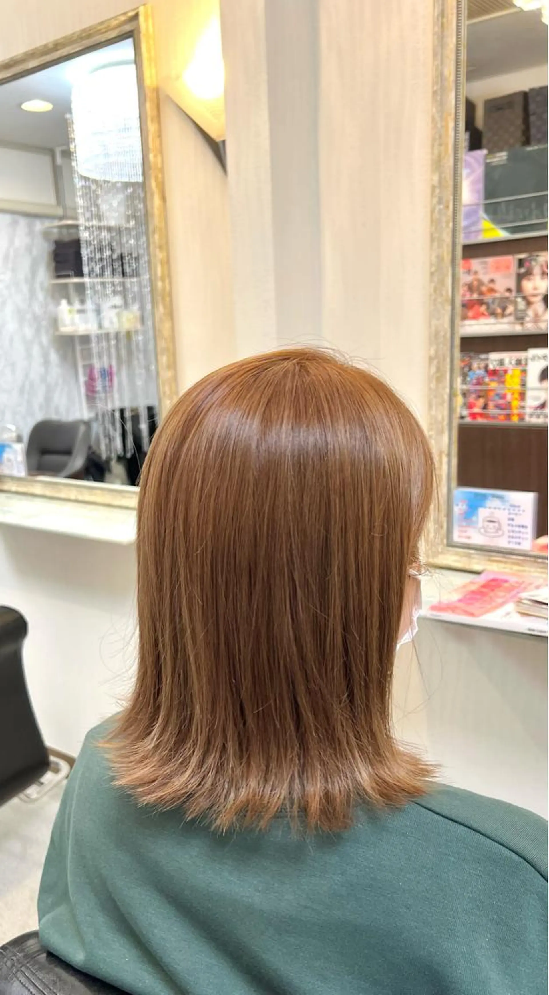 ミディアム カラー ブリーチ ブリーチなしカラー KEN 🌟のヘアスタイル