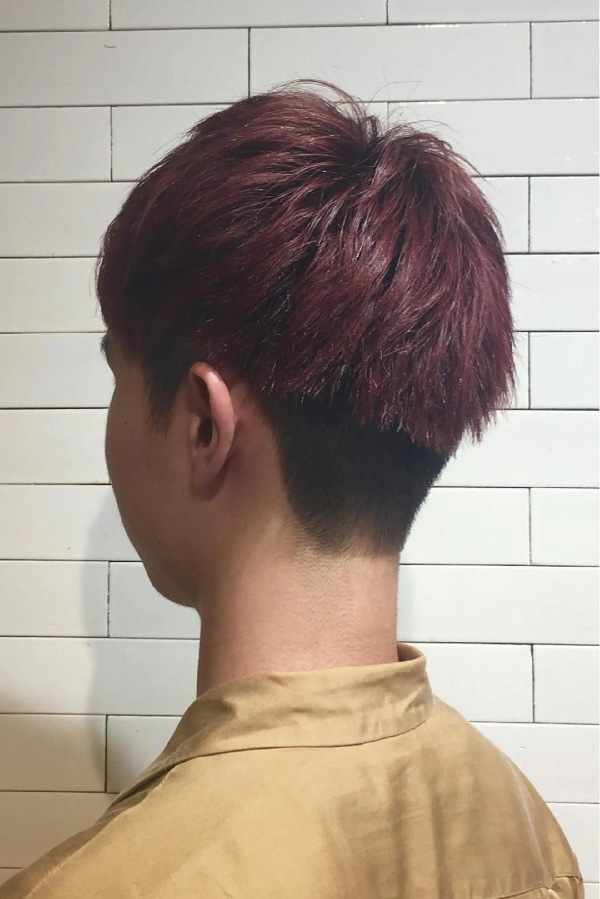 ショート カラー メンズ 🤍髪質改善➕透明感 カラー🤍川上葵のヘアスタイル