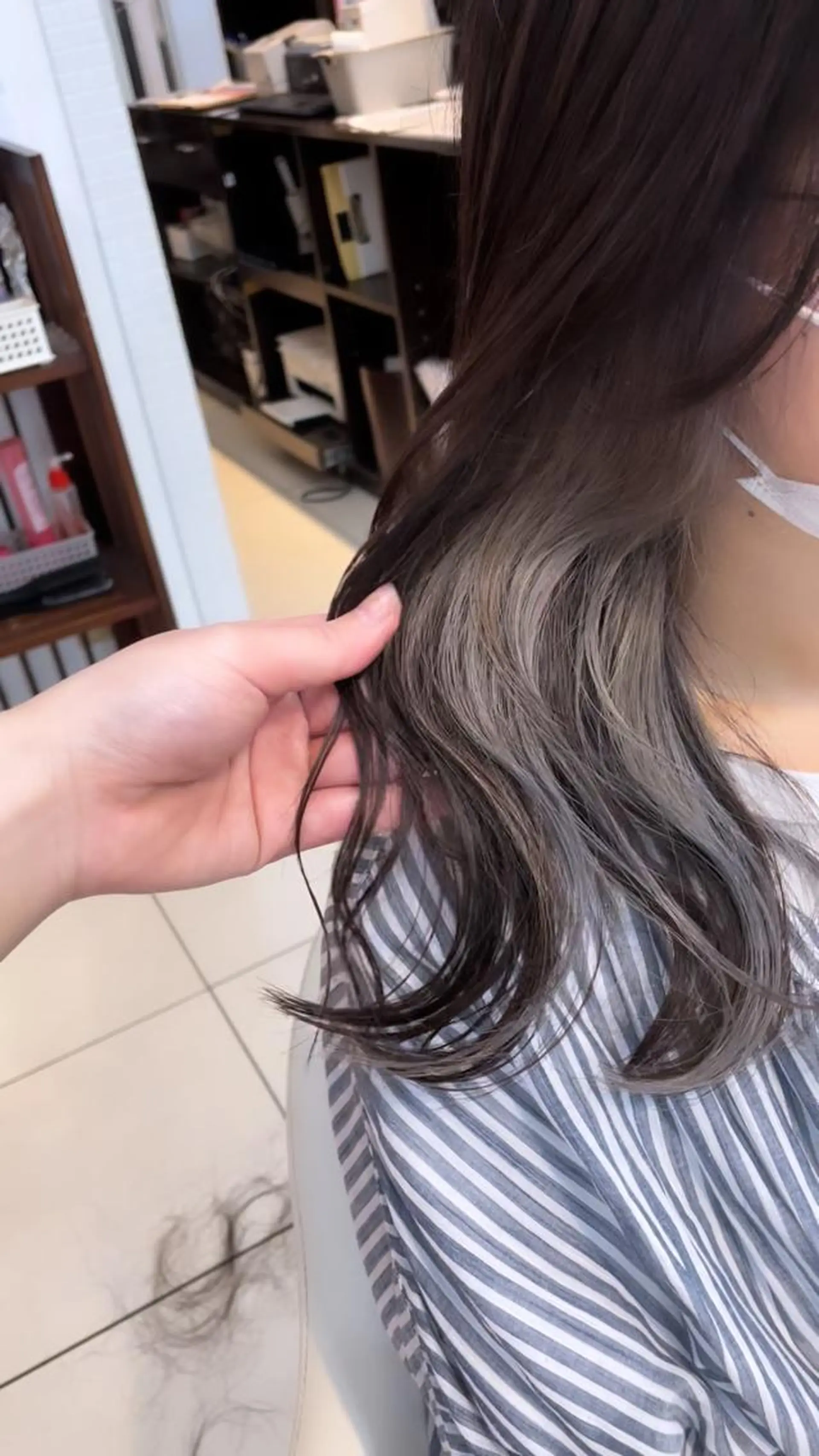 セミロング カラー ブリーチ トリートメント 美容学生必見❣️お得 クーポン有り💓池辺のヘアスタイル