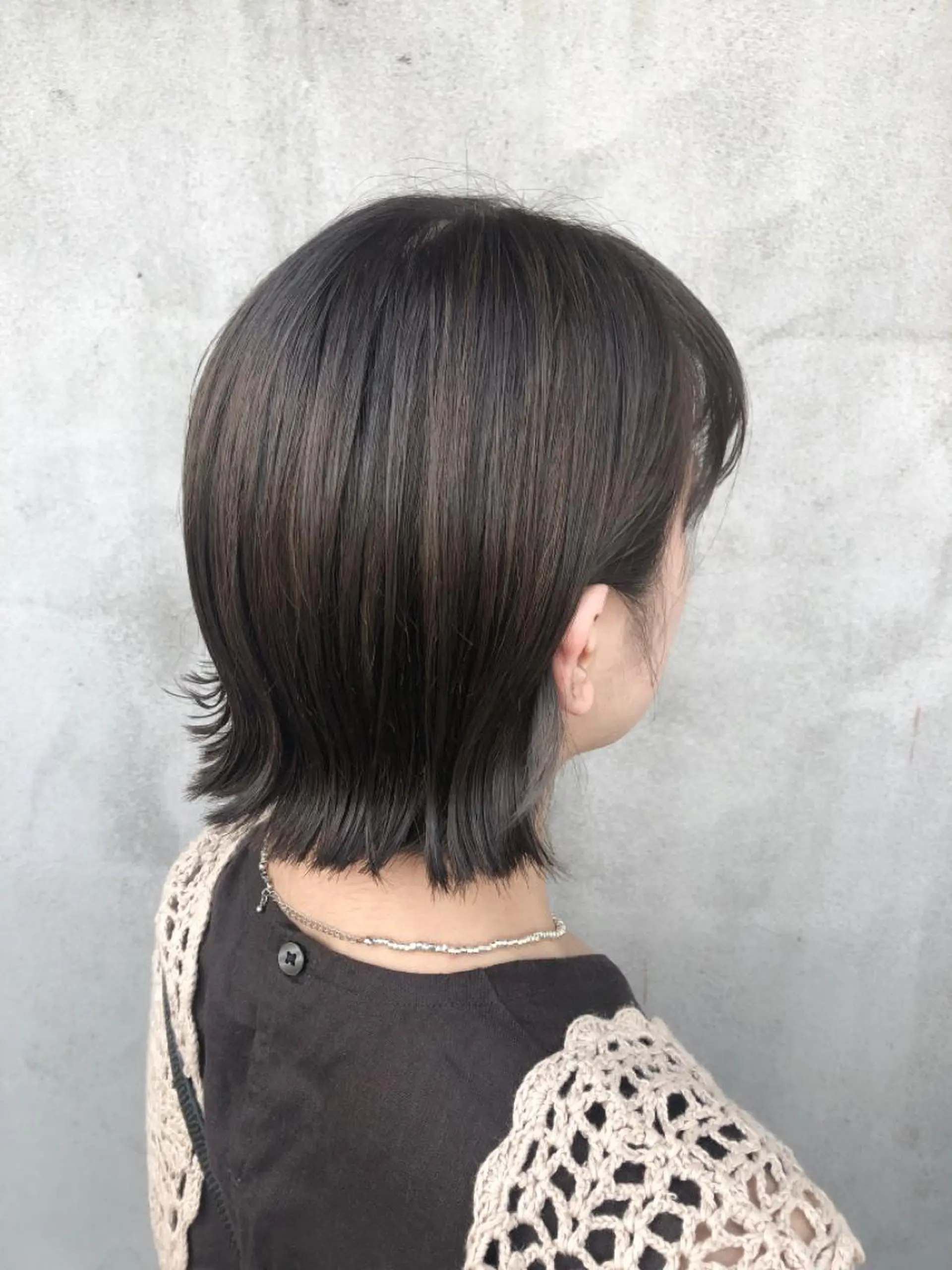 ショート カラー グレージュ インナーカラー ボブ カット ヘアカラー NAGON STYLE  MICI所属・佐藤 美聡のヘアスタイル