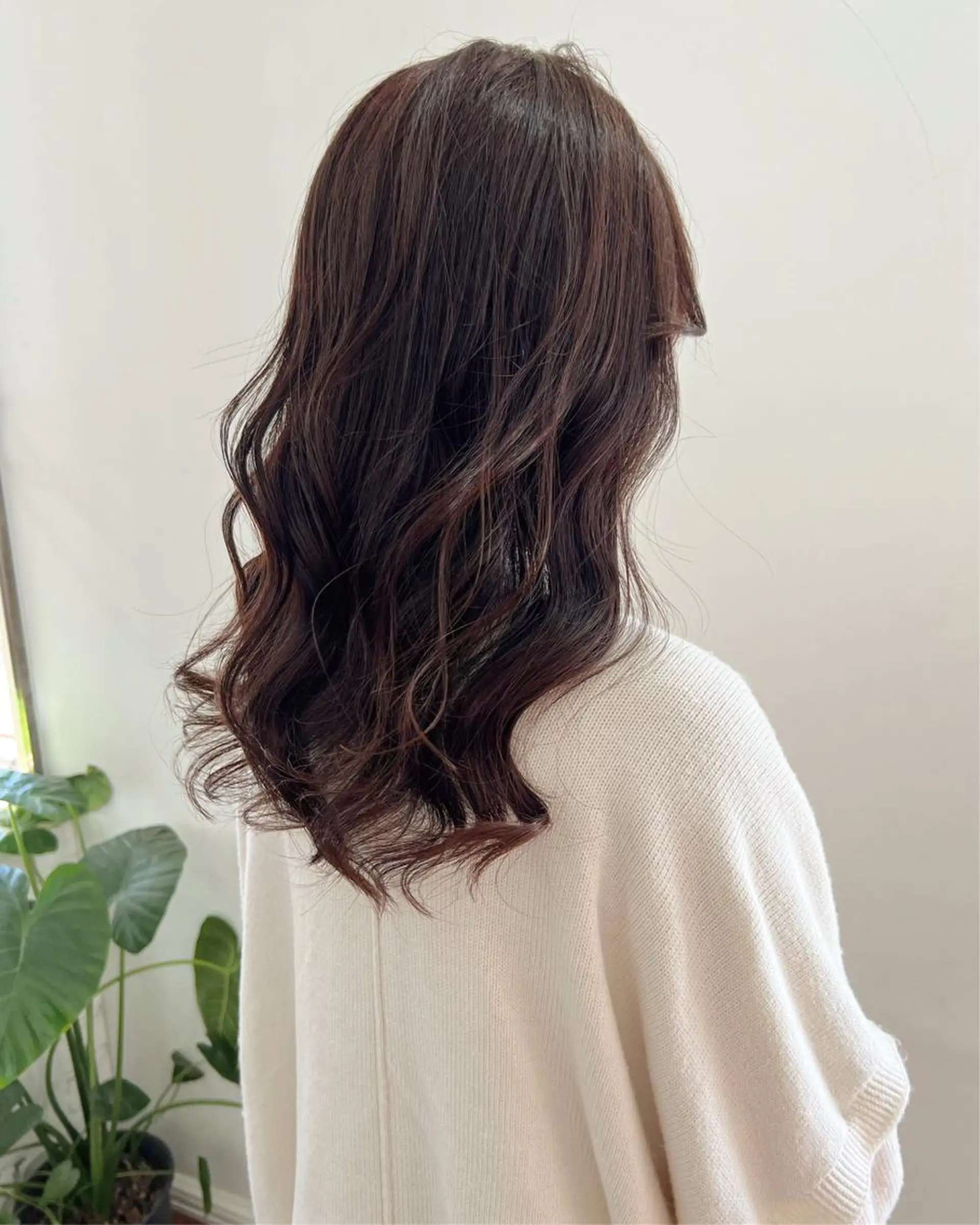 ロング カラー ブラウンカラー ローズカラー ローズブラウン カット ヘッドスパ フラム所属・WATANABE MISAKIのヘアスタイル