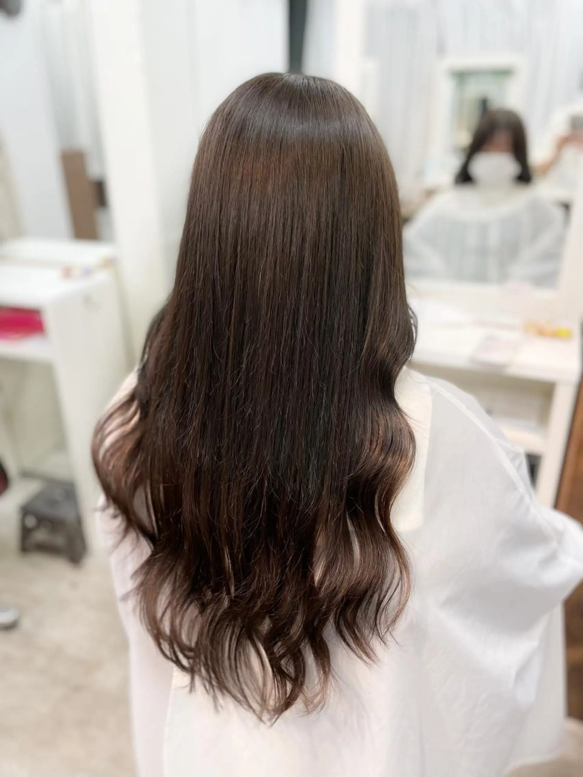 ロング カラー カット ヘアカラー エクステ ヘアセット 韓国ヘア🤍髪質改善 🇰🇷AKANEのヘアスタイル