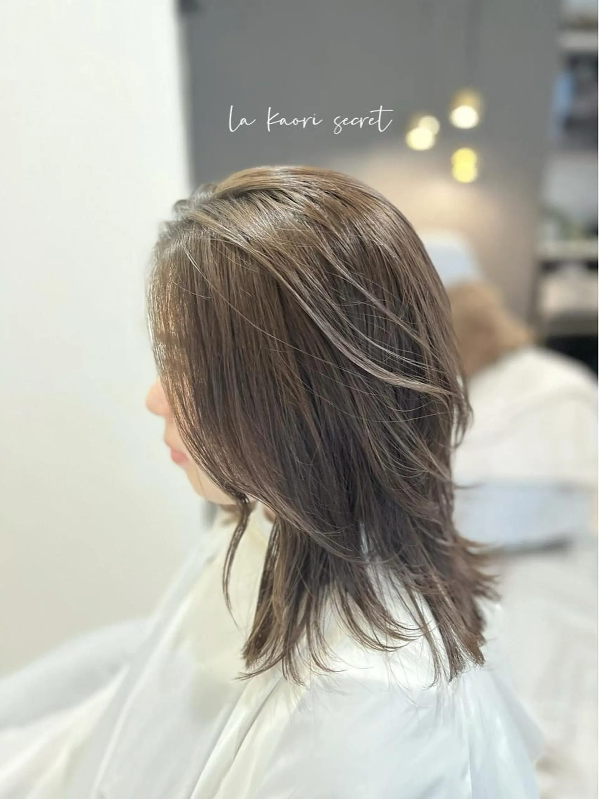ロング レイヤーカット カット ヘッドスパ la kaori secretのマツエク・マツパデザイン