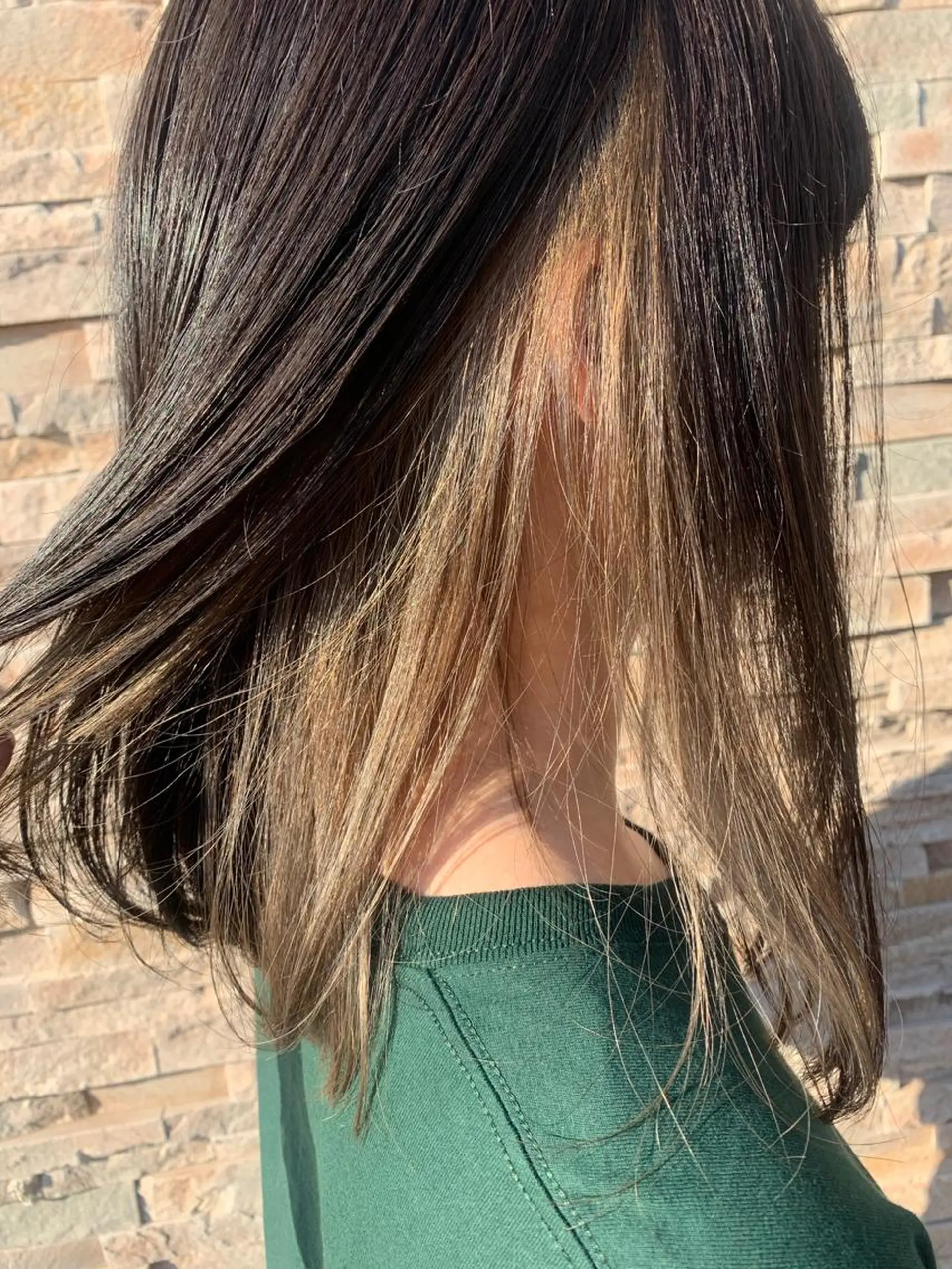 セミロング ヘアカラー トリートメント 林 友美のヘアスタイル