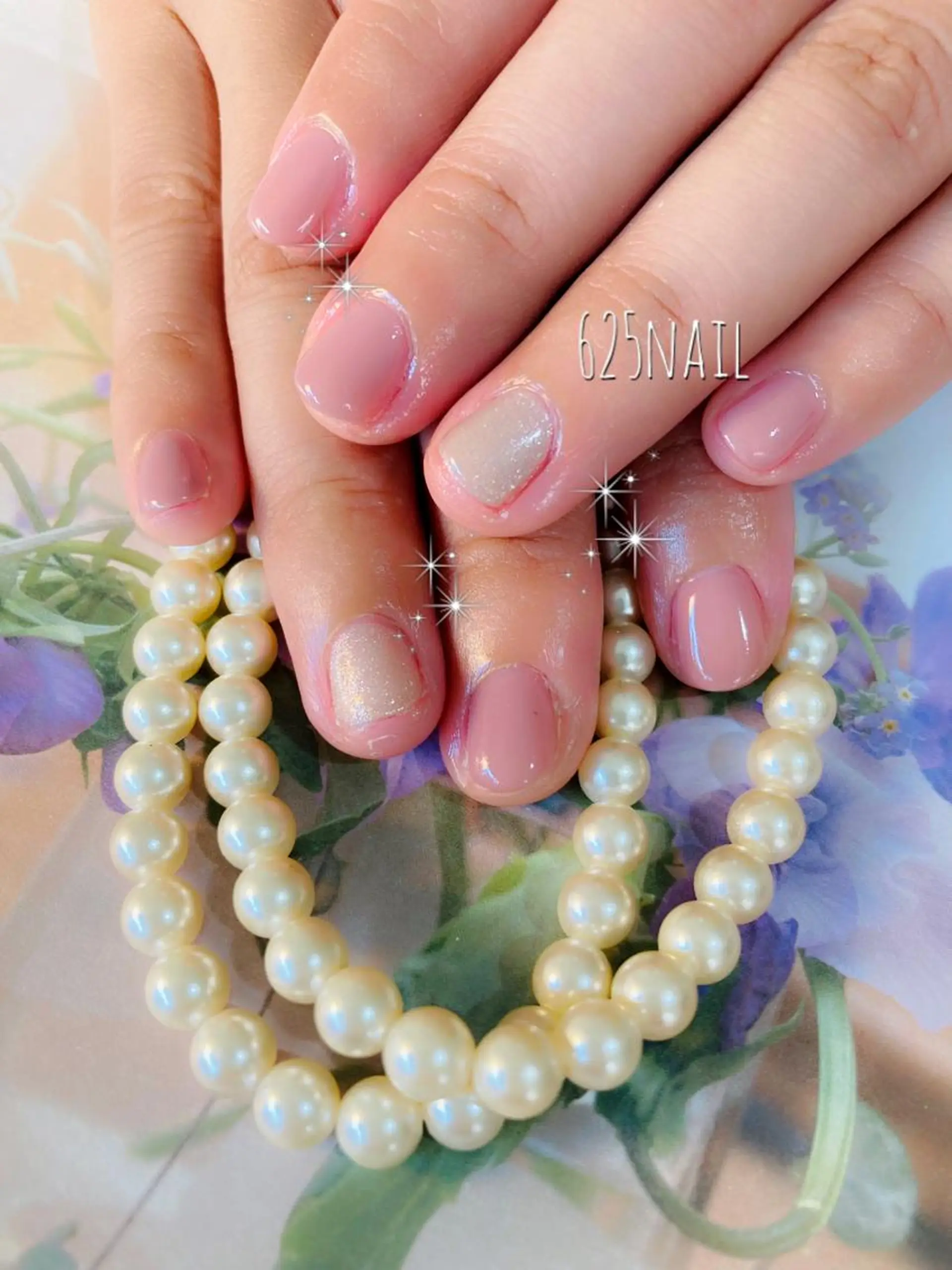 ネイル ワンカラーネイル 625nail 無料P有/春日白水のネイルデザイン