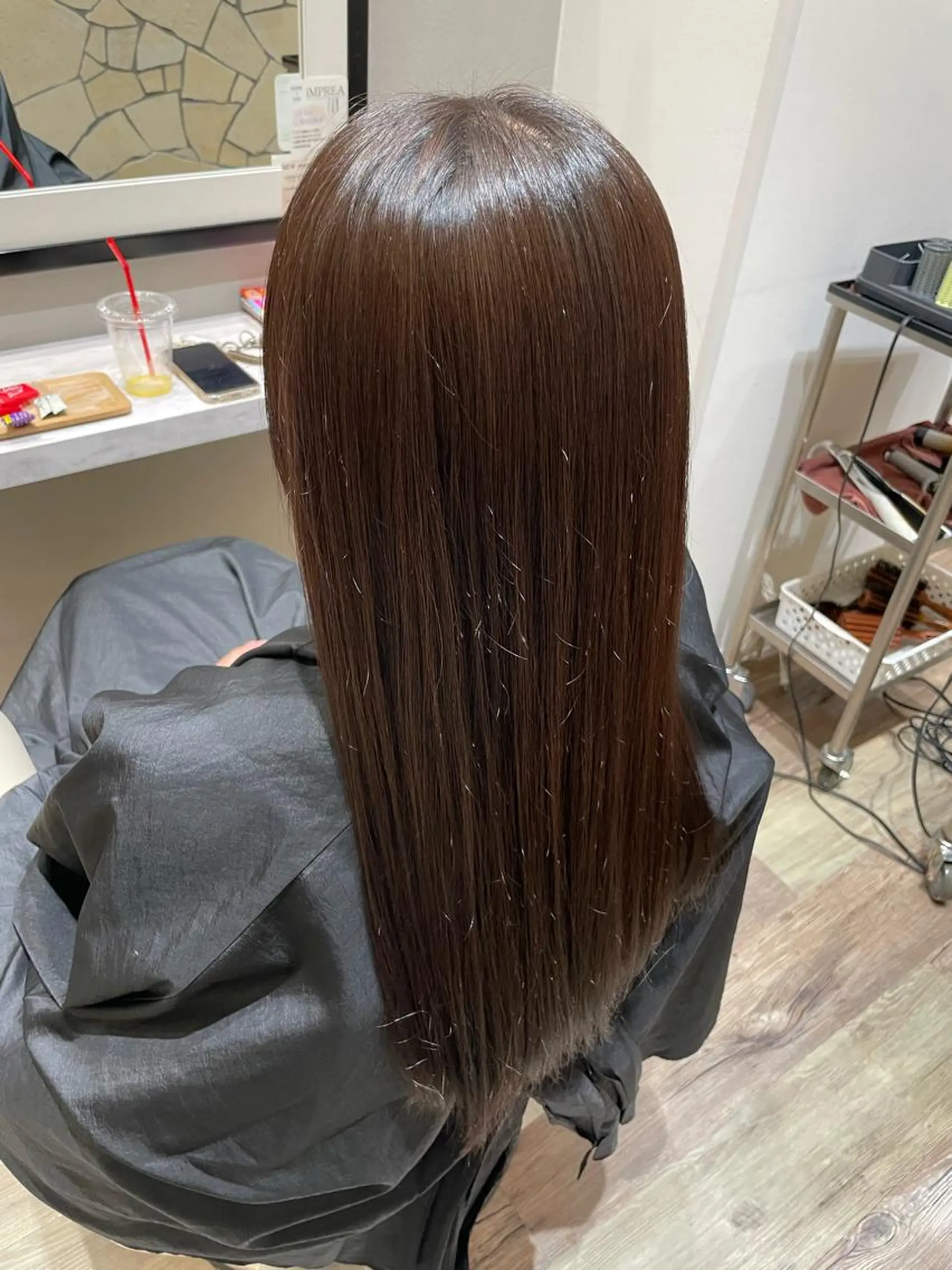 ロング カラー ヘアアレンジ カット k-twoたき✨艶感 カラー／美髪矯正のヘアスタイル