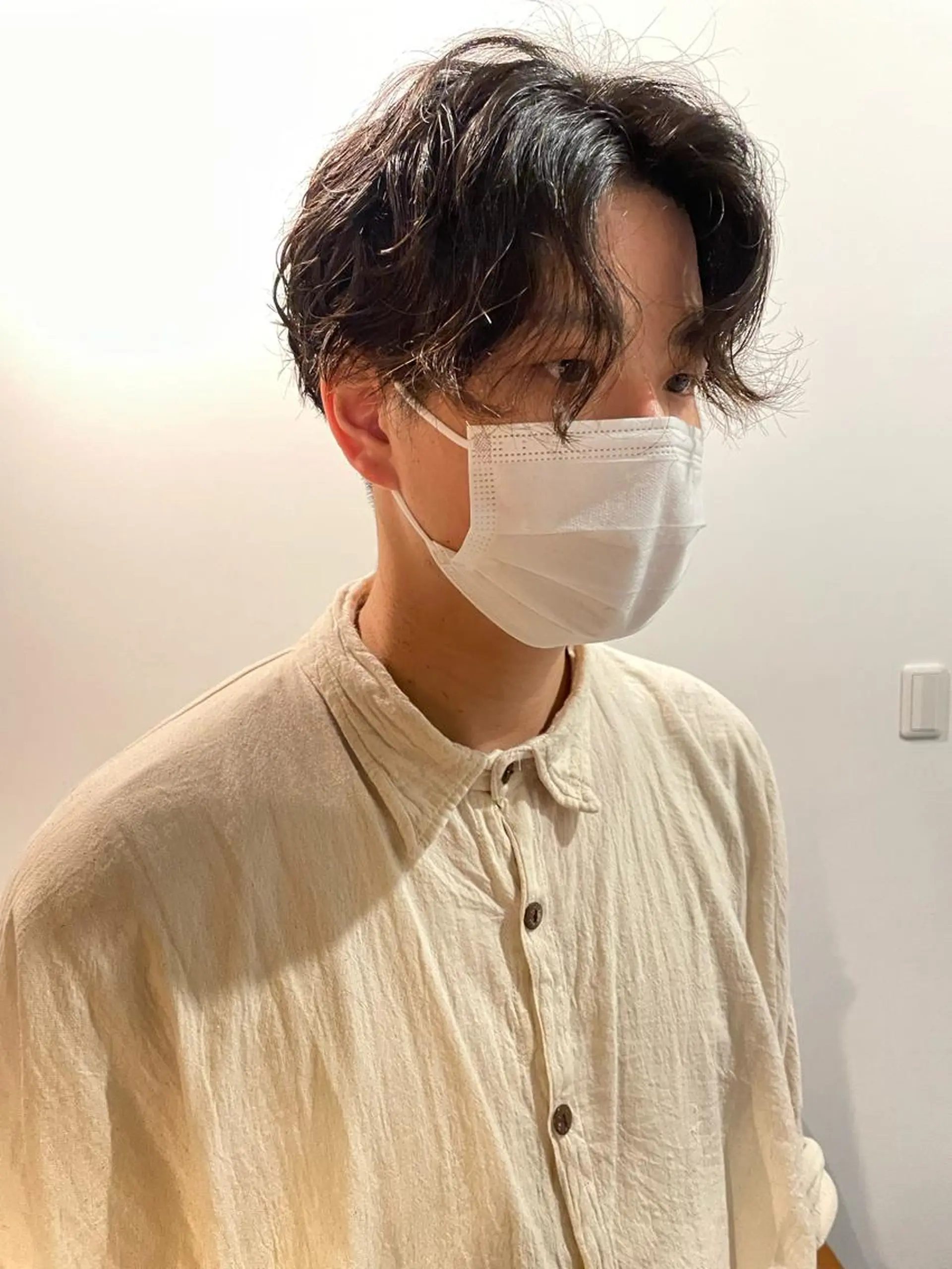 パーマ メンズ silo所属・silo MOKA 顔周りカット🦦のヘアスタイル