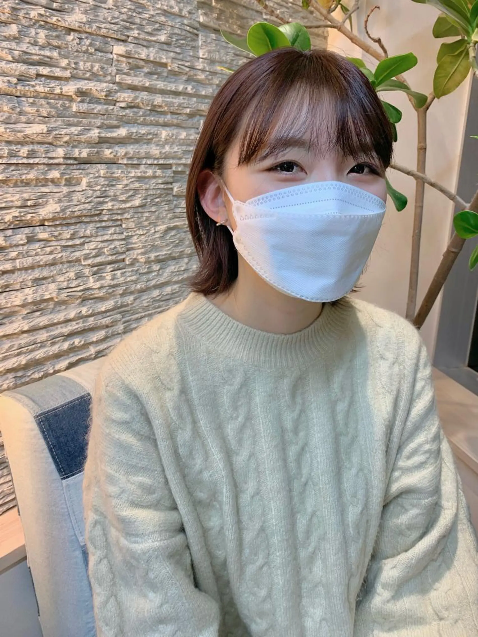 ミディアム カラー 田中 愛梨のヘアスタイル