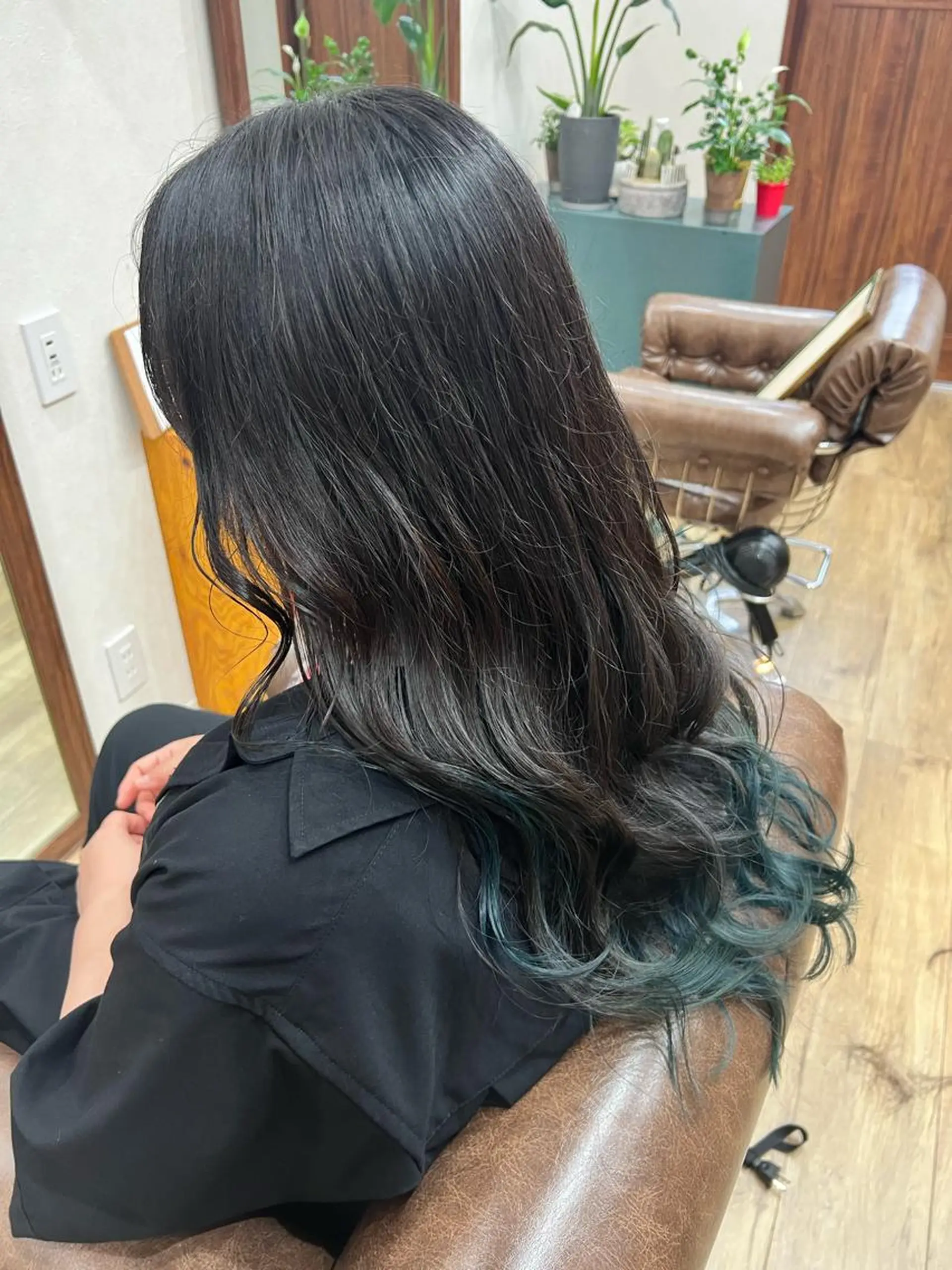 ロング カラー ブルーカラー 🍇おぐら めぐみ🍇のヘアスタイル