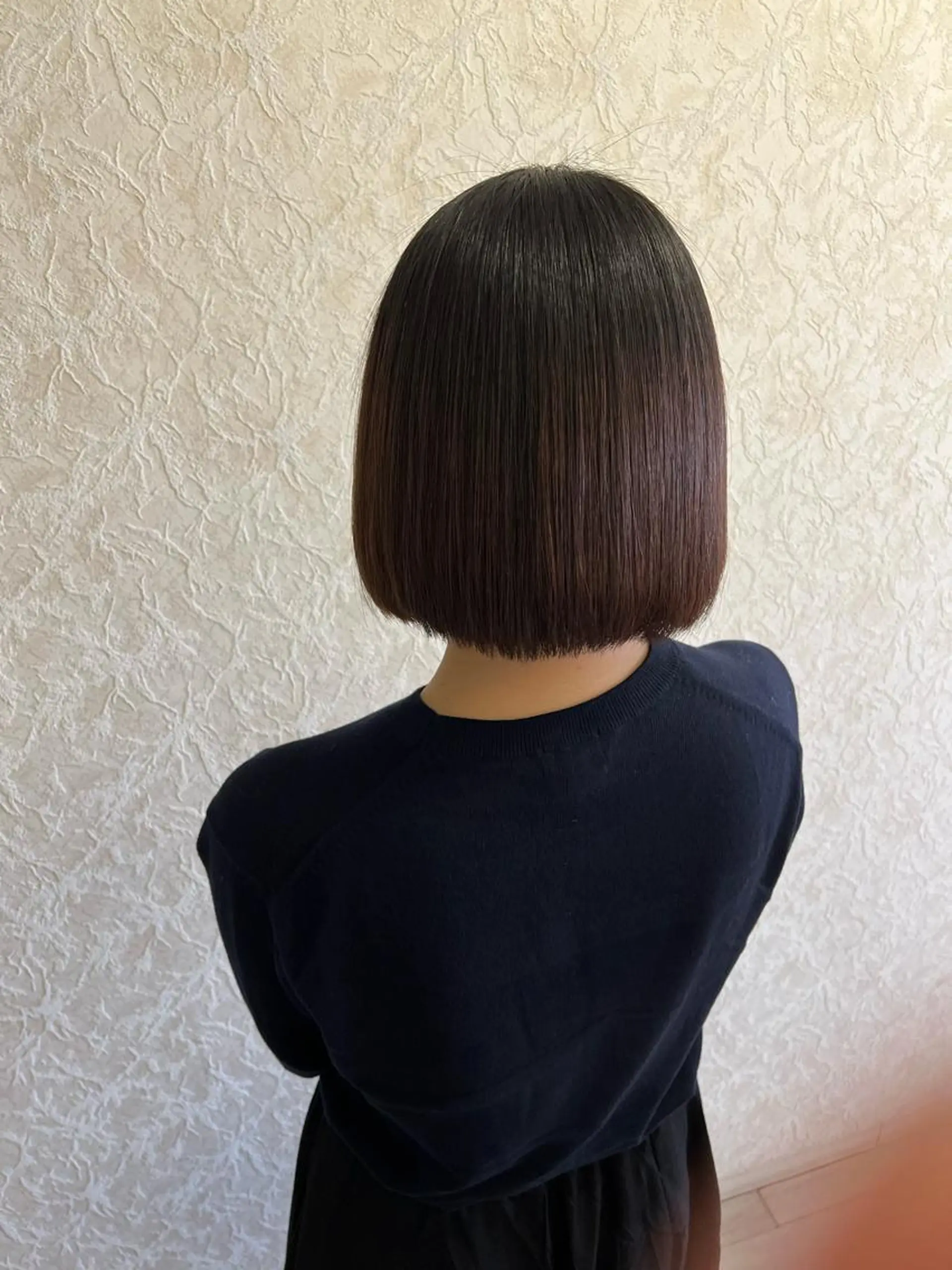 セミロング ボブ 髪質改善 縮毛矯正 トリートメント ブリーチ/髪質改善/ レイヤー/YUTO‎のヘアスタイル