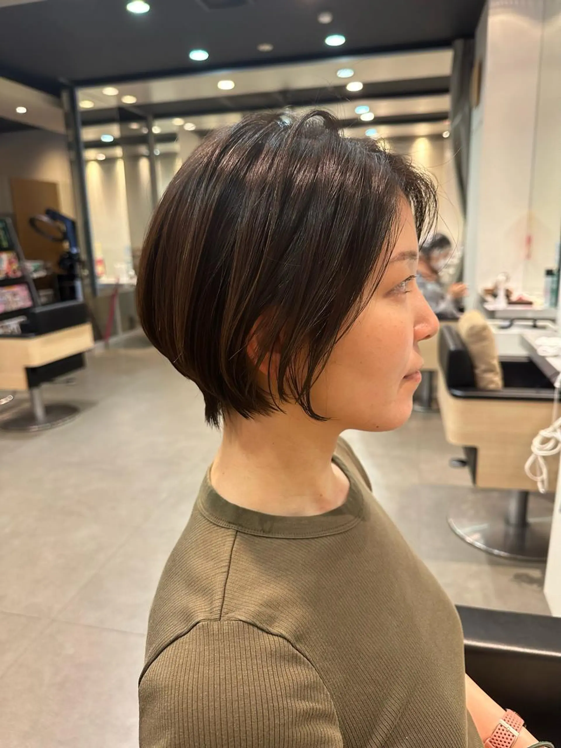 ショート ショートボブ ボブ くびれヘア 髪質改善 韓国風ヘア カット ヘアカラー 店長/髪質改善/ ショート/松若　優のヘアスタイル