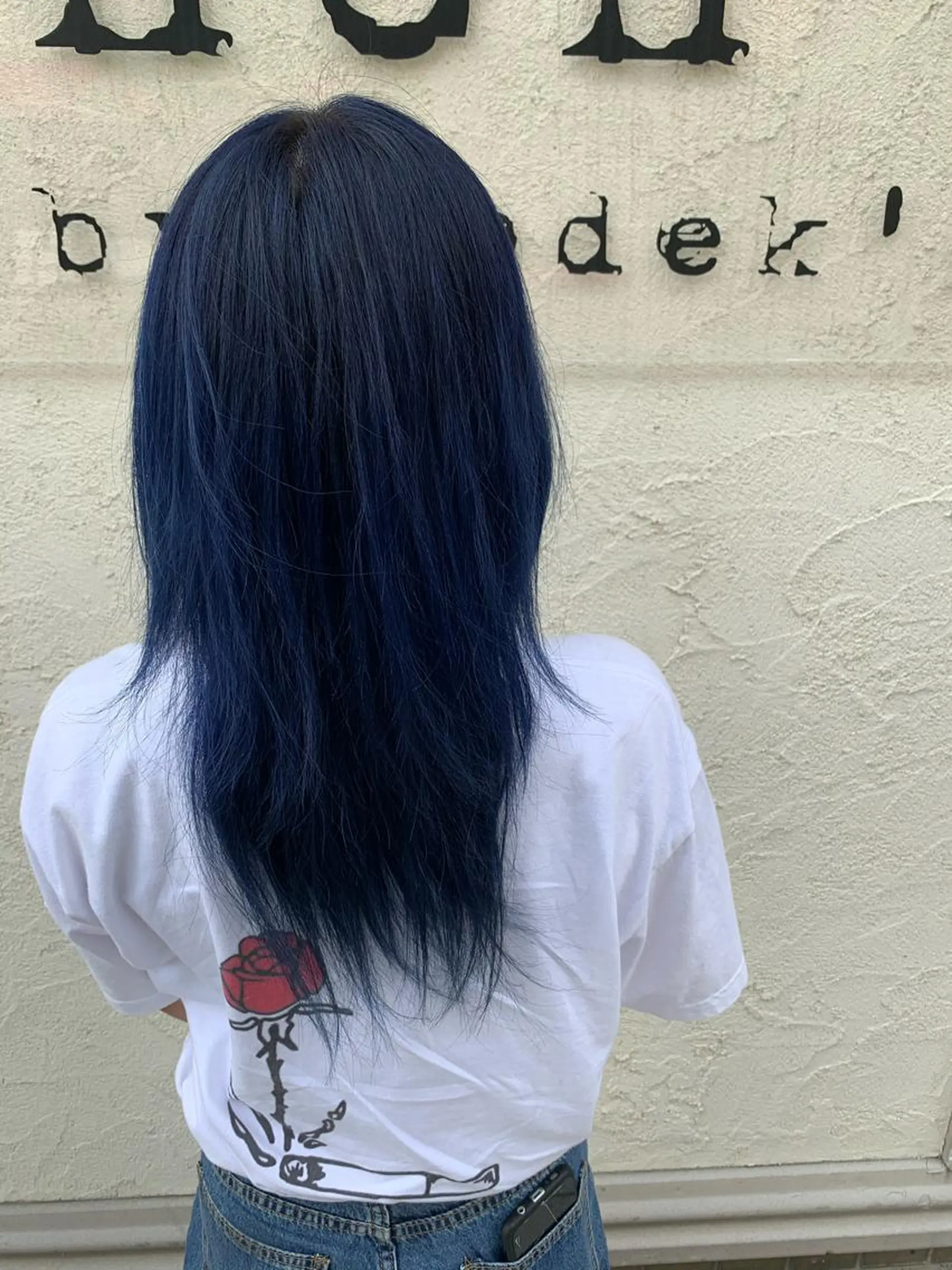 ロング カラー ブルーカラー カット ヘアカラー トリートメント ヘアセット 髪質改善色素改善特化 keiのヘアスタイル