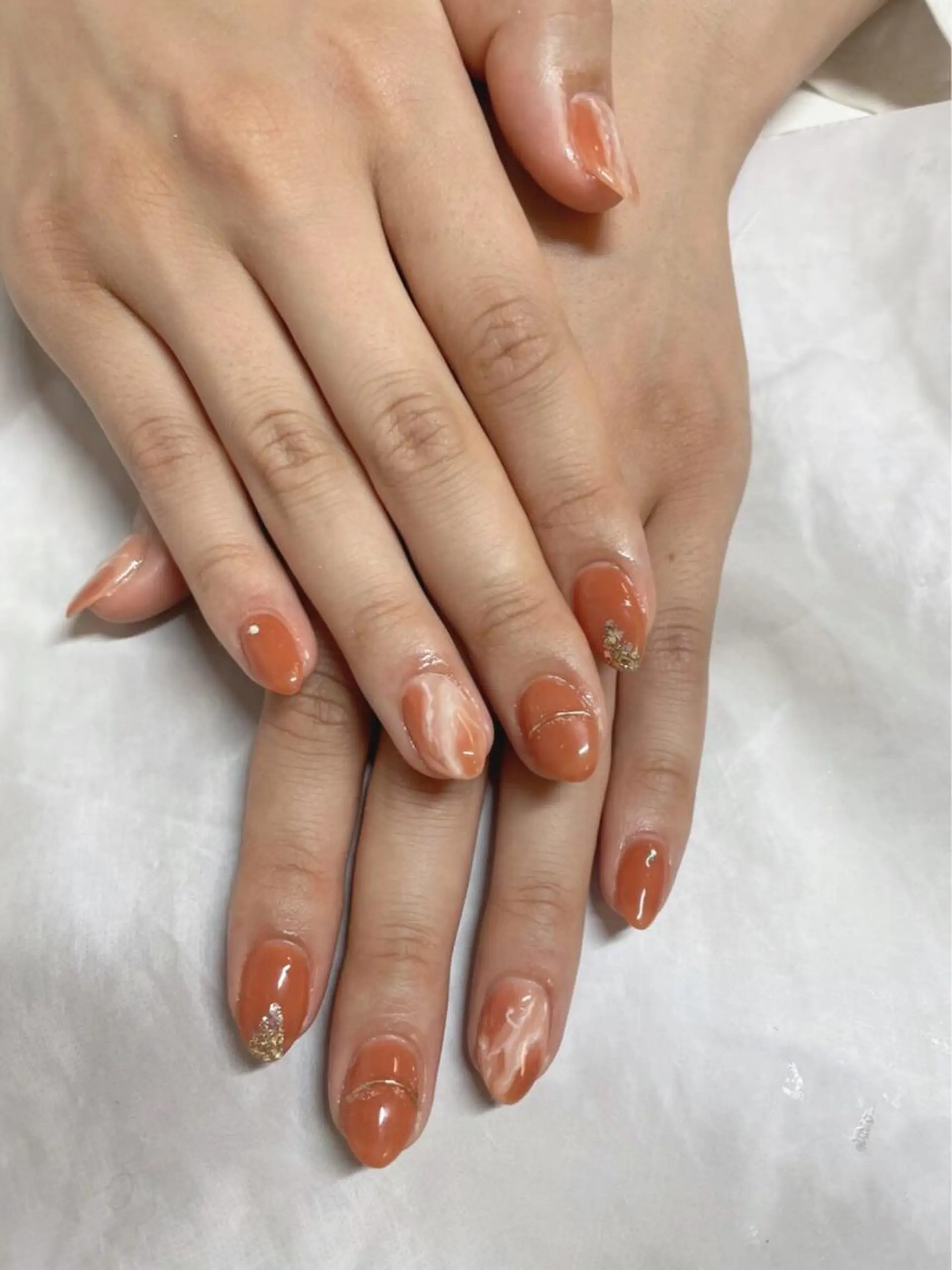 ネイル ラメ(グリッター) ニュアンスネイル ハンドネイル フットネイル ハンドケア 【ＯＲＧＡＮ】 nailのネイルデザイン