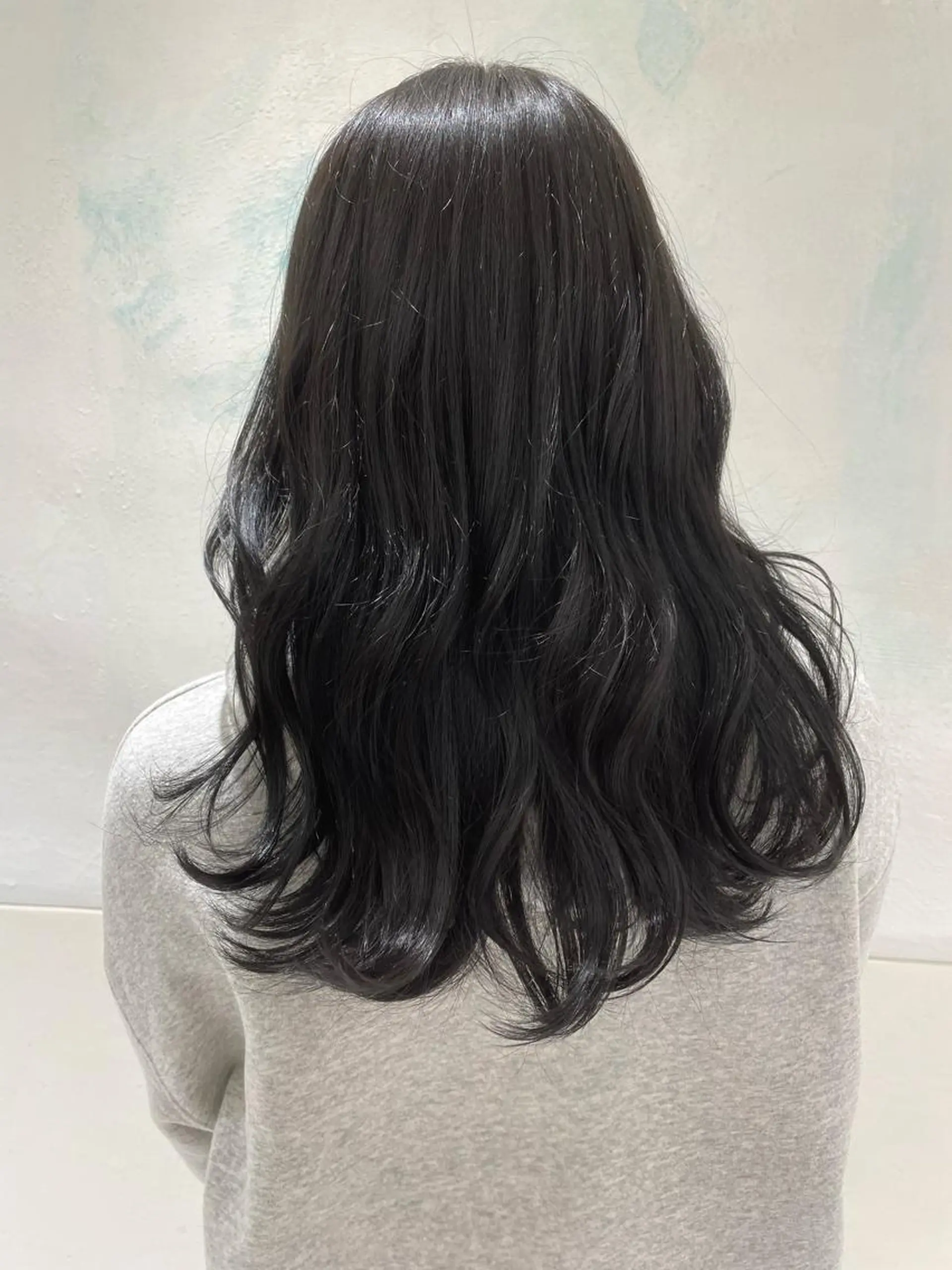 ロング カラー ヘアアレンジ グレージュ オリーブグレージュ オリーブグレー 🌟当日予約OK🌟 西野楓加のヘアスタイル