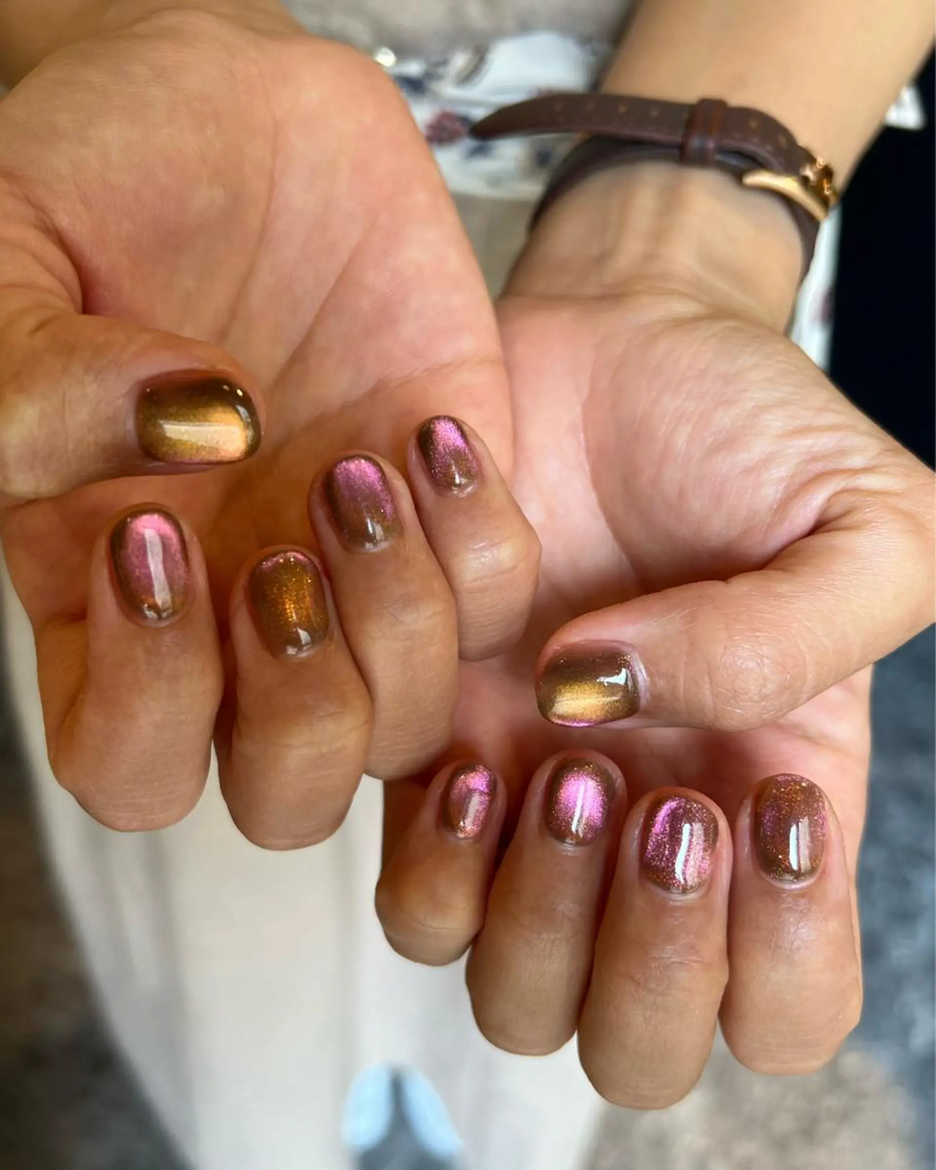 ネイル マグネットネイル マグネットワンカラー ワンカラーネイル ハンドネイル ヘアメイクネイリスト 💄💅hidemiのネイルデザイン