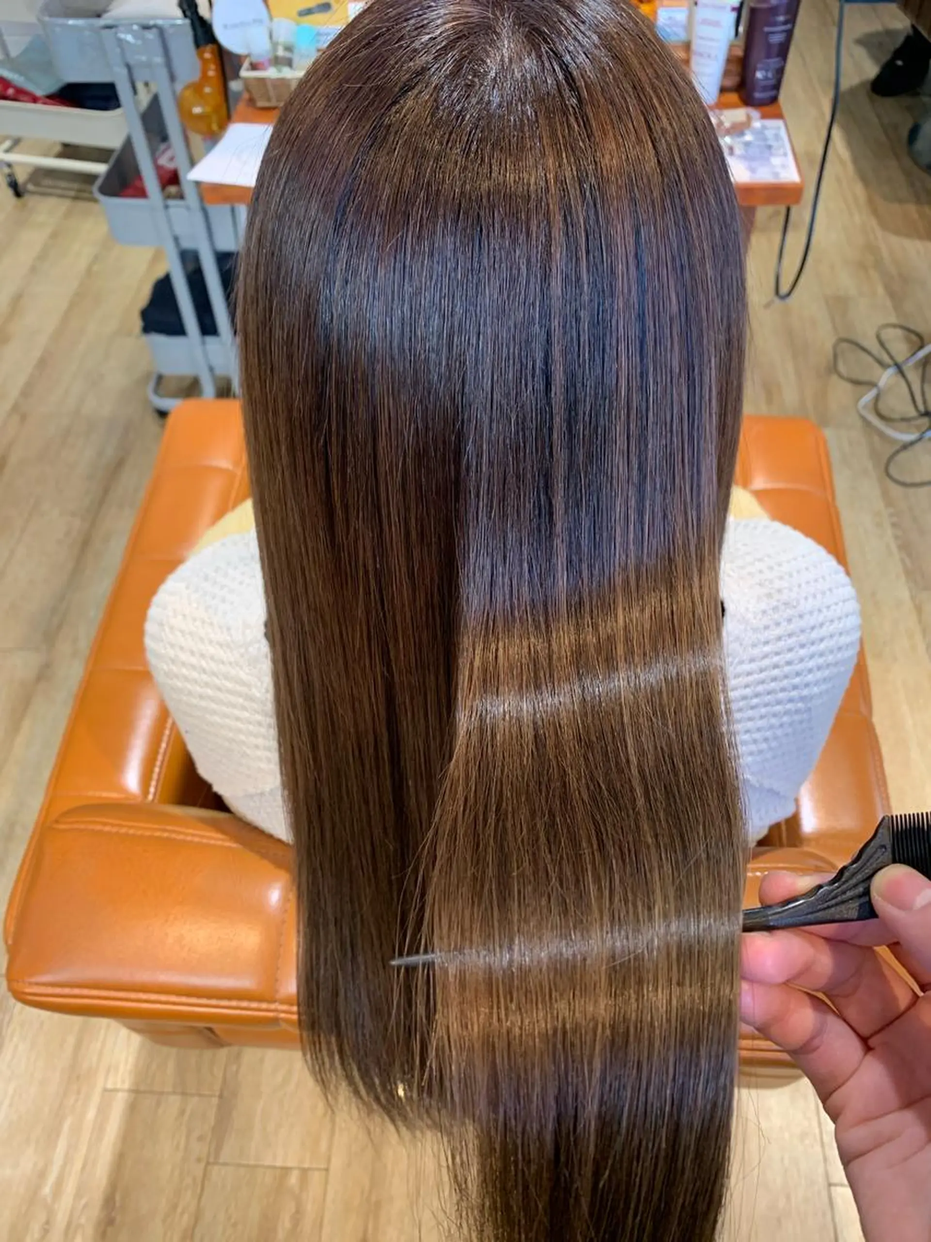 セミロング ヘアカラー 縮毛矯正 トリートメント I-CON所属・髪質改善/美髪のプ口 中島みきのヘアスタイル