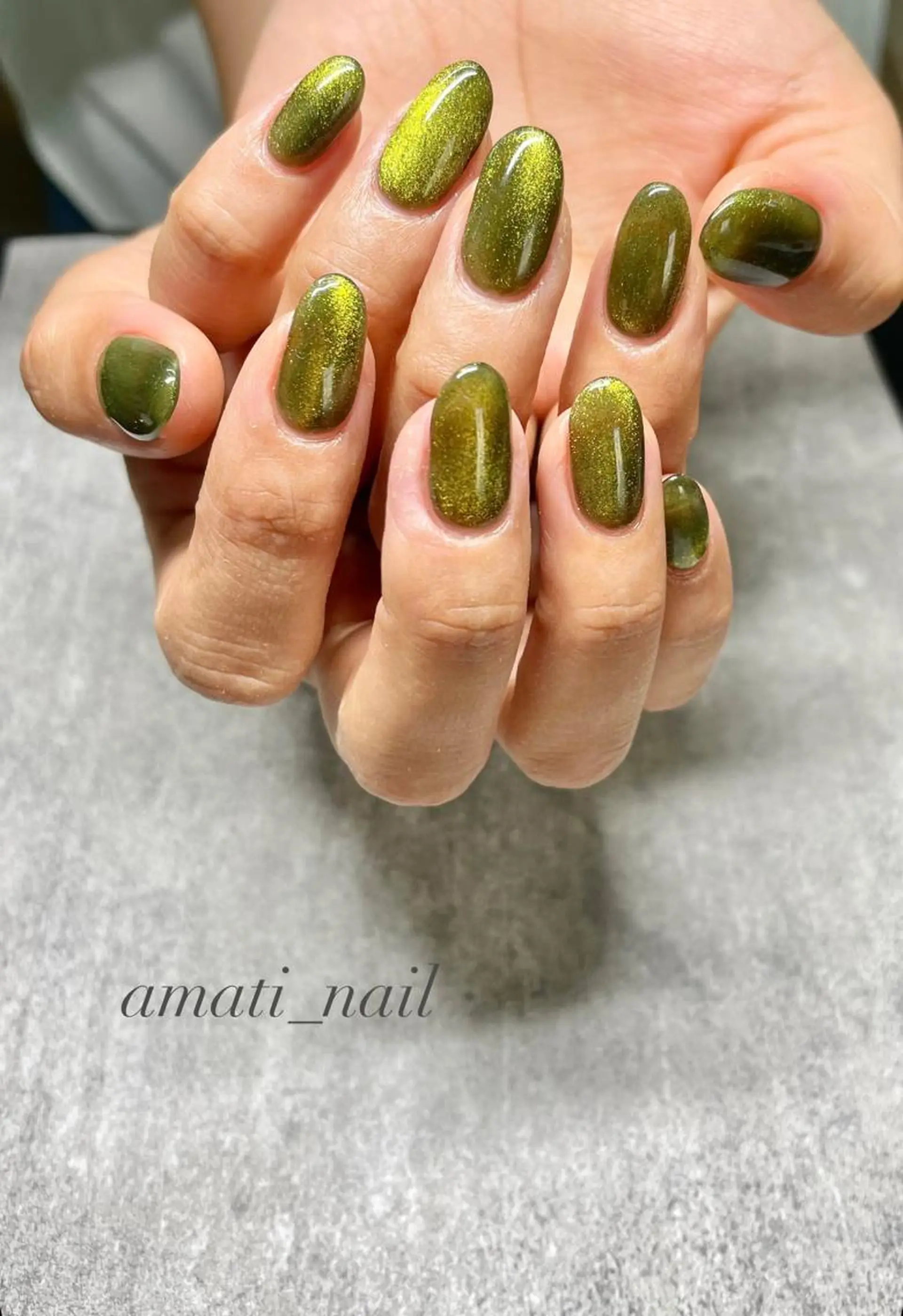 ネイル マグネットネイル ミラーネイル ニュアンスネイル ワンカラーネイル 春ネイル ハンドネイル amati_nail TAKAKOのネイルデザイン