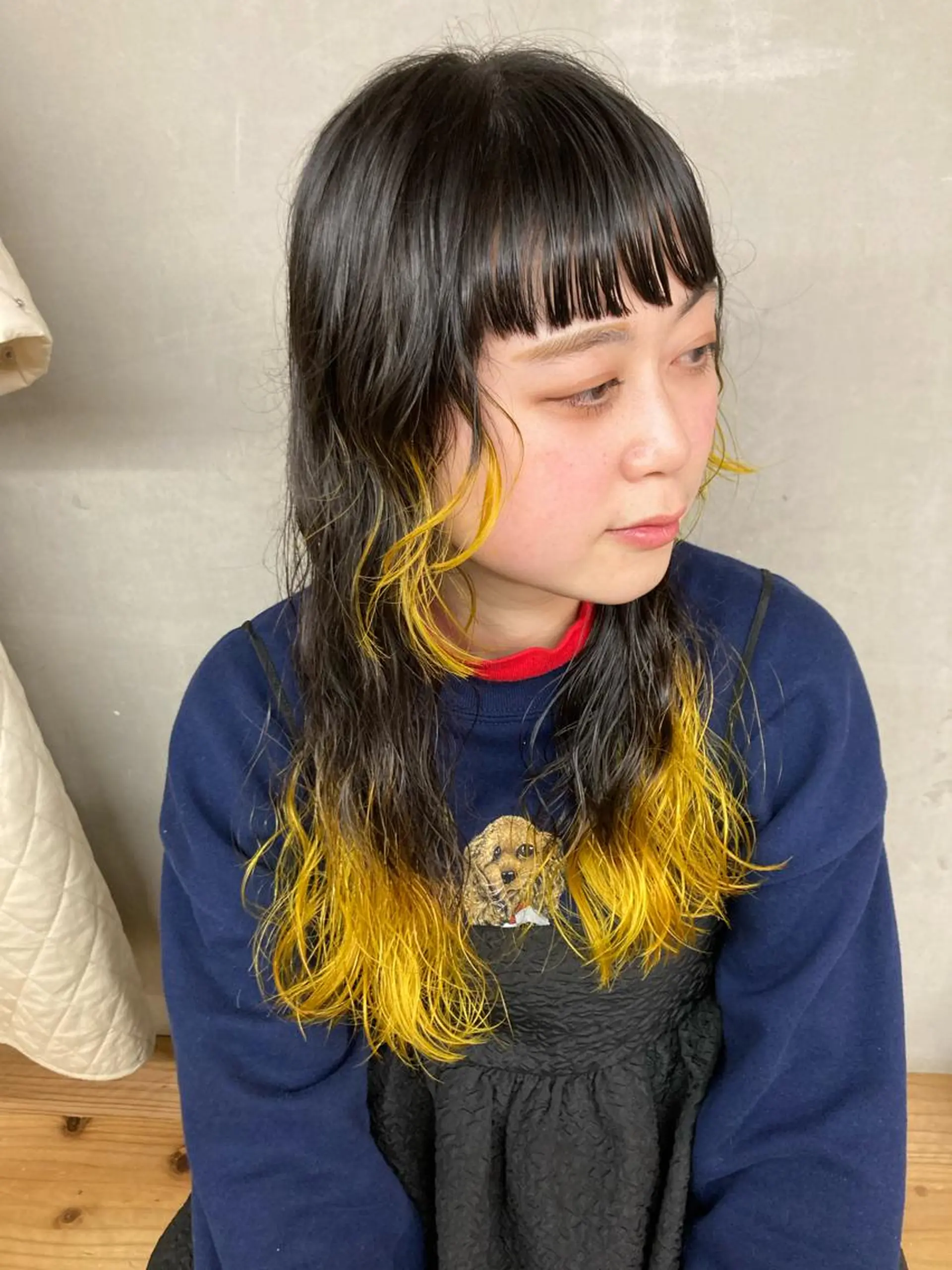 ロング カラー パーマ ヘアアレンジ BRUNTJET所属・MAEDA MADOKAのヘアスタイル