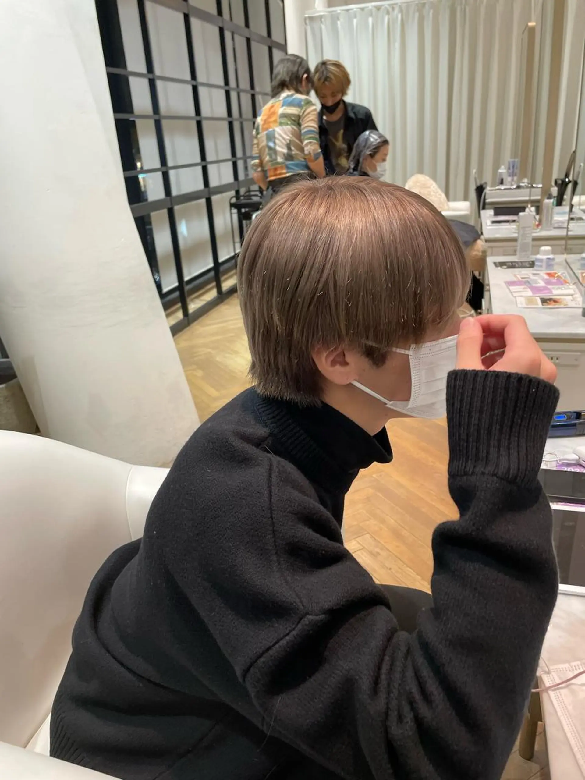 メンズ カット ヘアカラー トリートメント 韓国ヘア🤍 慎之介のヘアスタイル