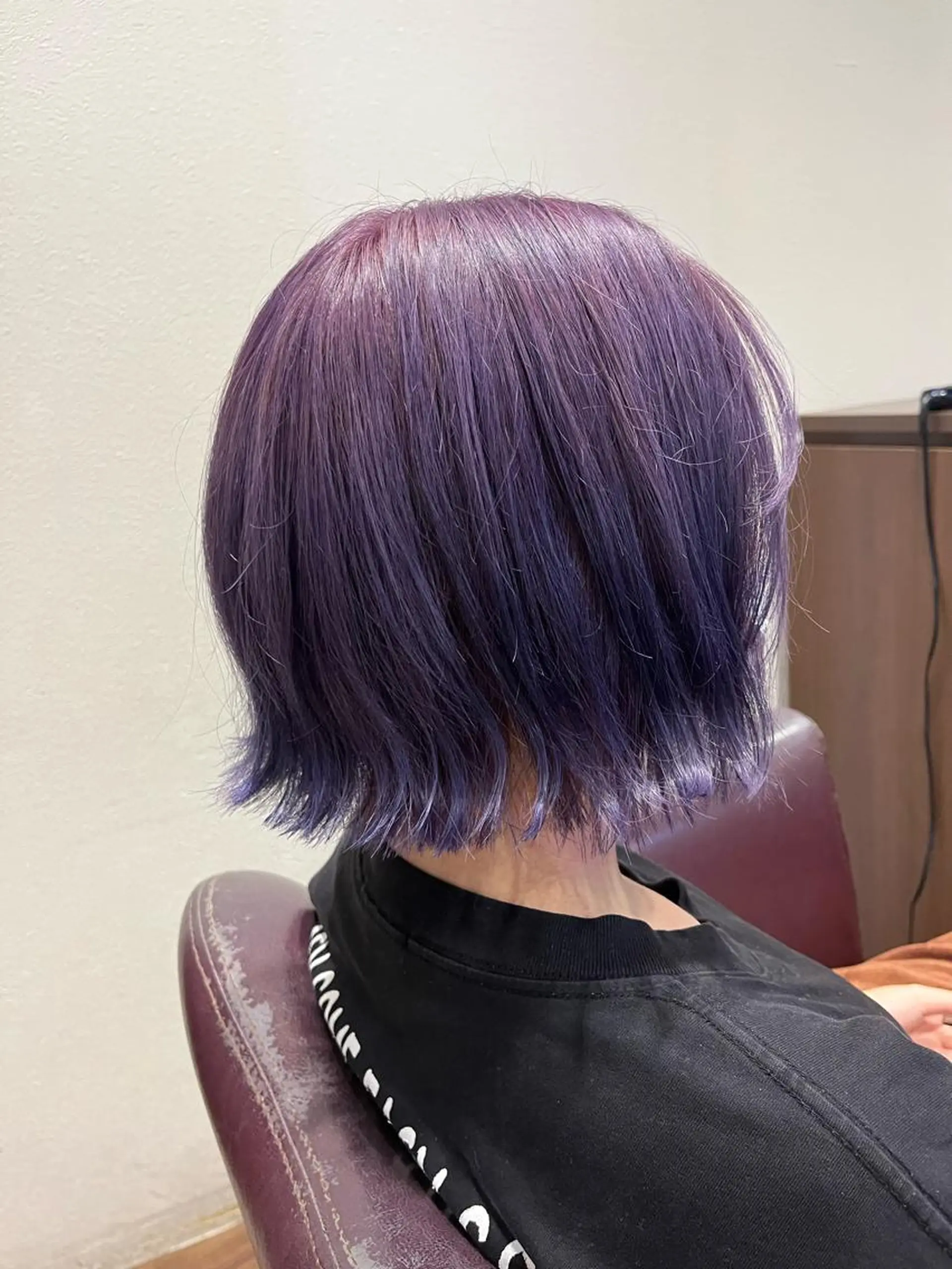 ショート カラー パープルカラー ヘアカラー 松崎 崇のヘアスタイル