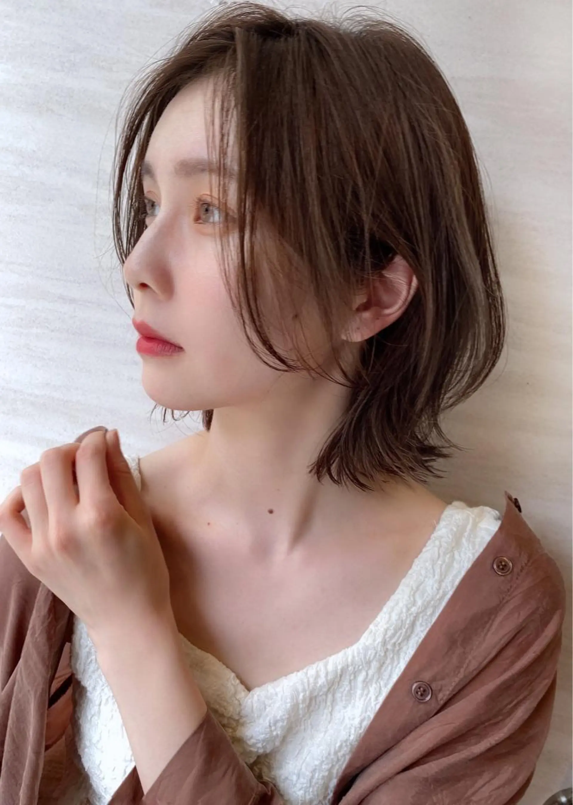 ショート カラー ヘアアレンジ ボブ ショートヘア ツヤ髪になりたい方へ 🩷柴田知亜希のヘアスタイル