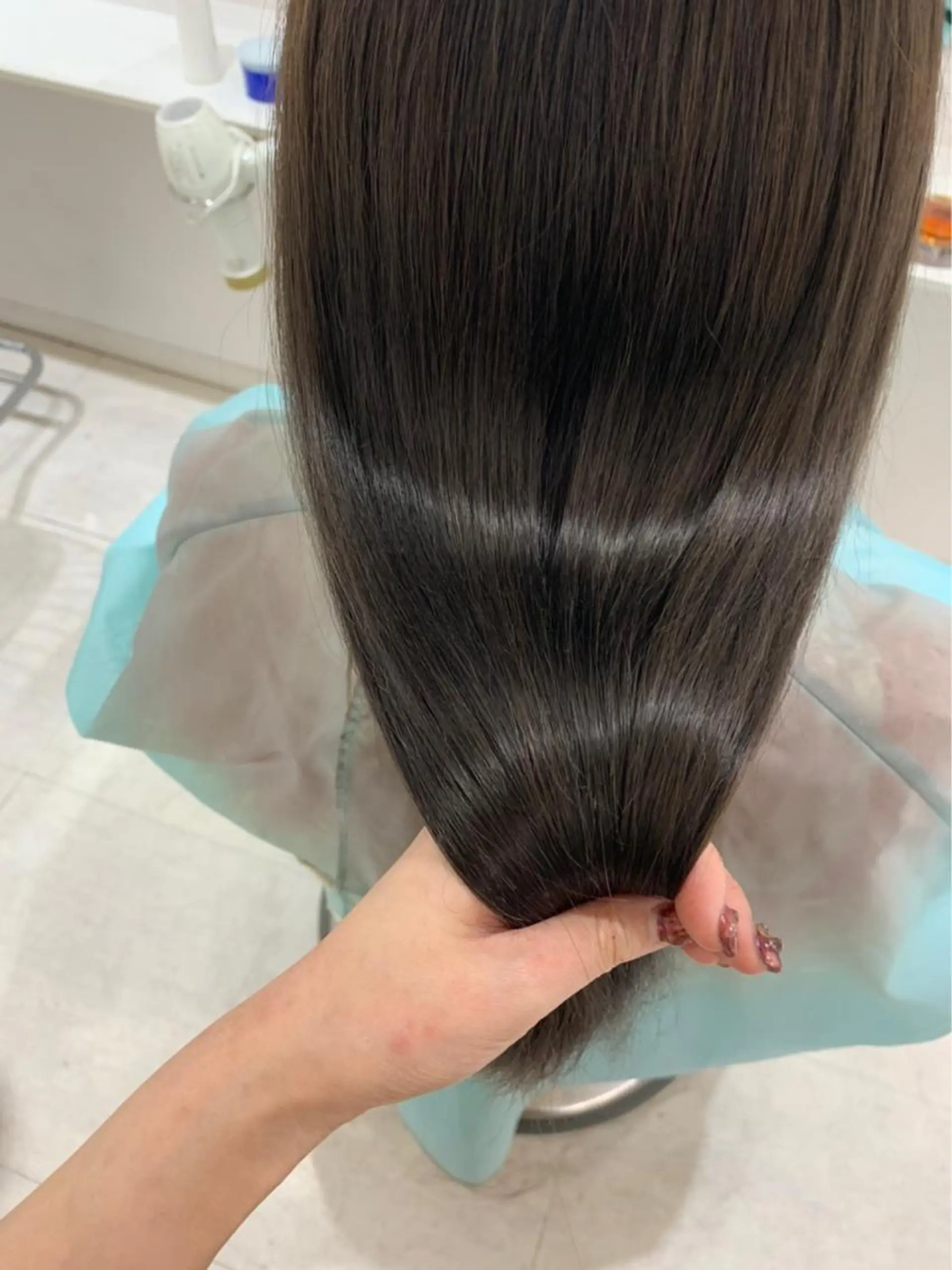 ロング カラー ヘアアレンジ 髪質改善 トリートメント 酸熱トリートメント GO TODAY  SHAiRE SALON岡山所属・Sana/ 耳ツボ/インナーのヘアスタイル