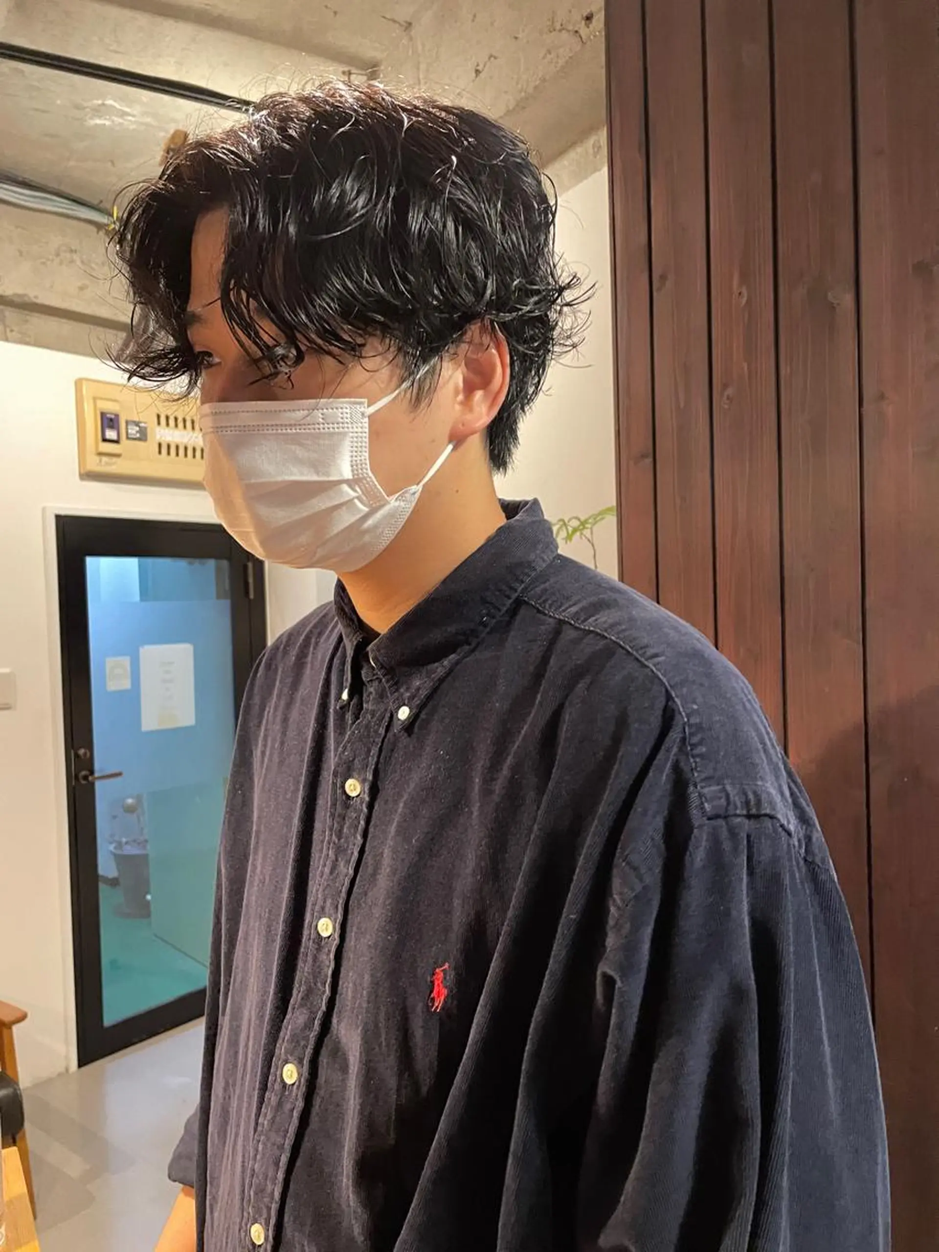 パーマ メンズ silo所属・silo MOKA 顔周りカット🦦のヘアスタイル