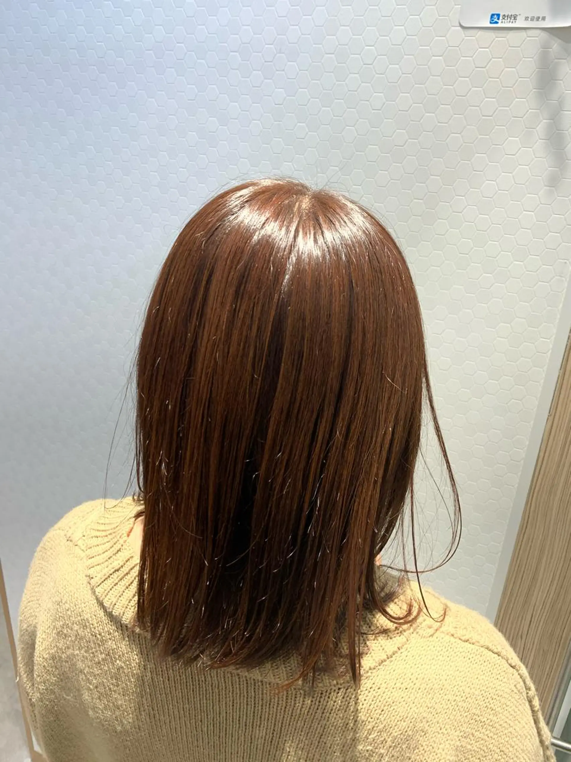 セミロング カラー ブラウンカラー ココアブラウン 大橋 一智のヘアスタイル
