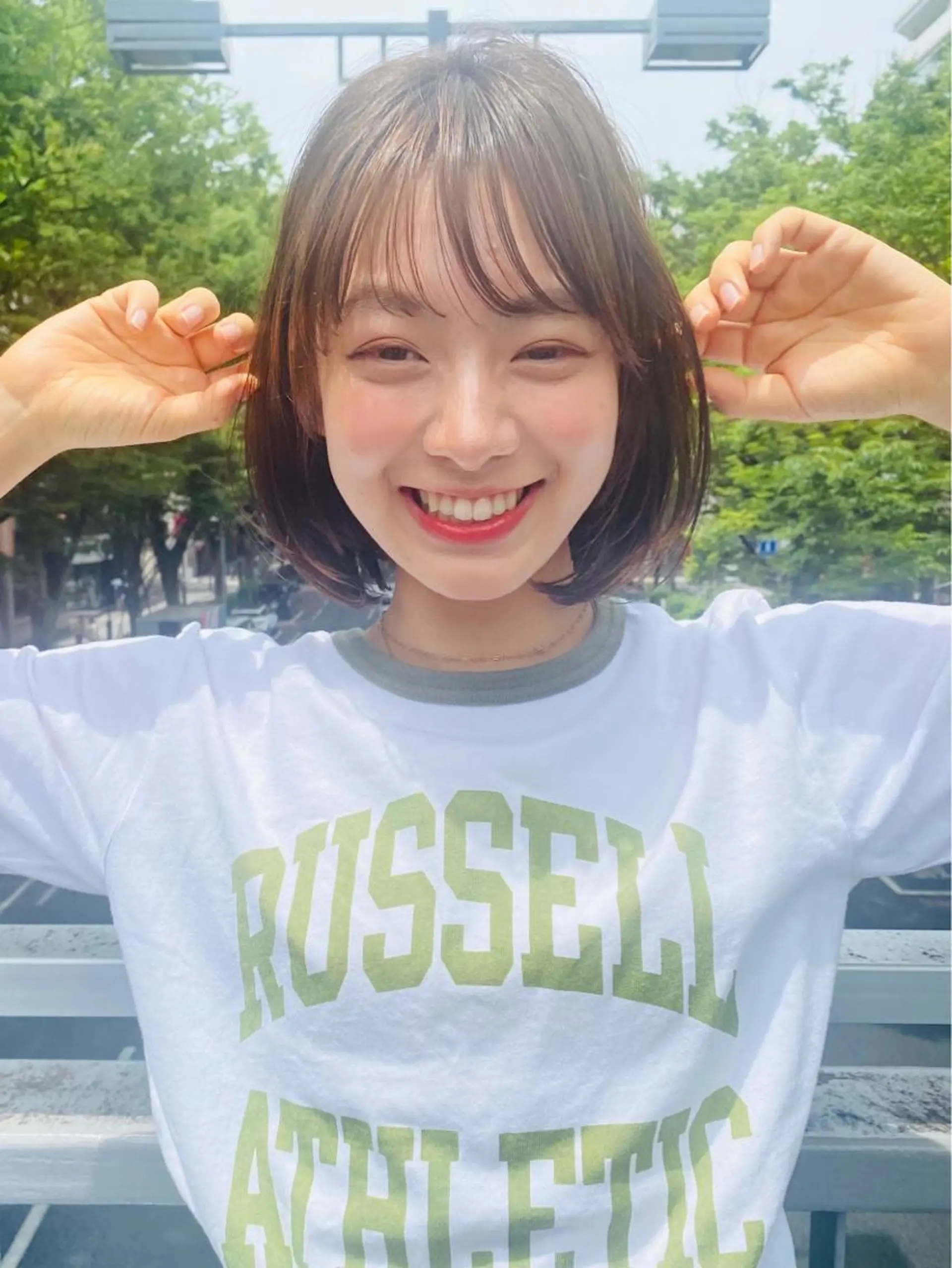 ショート ショートボブ ボブ シースルーバング ショートヘア 小顔カット カット ヘアカラー トリートメント ヘッドスパ ヘアセット 山口 竣也のヘアスタイル