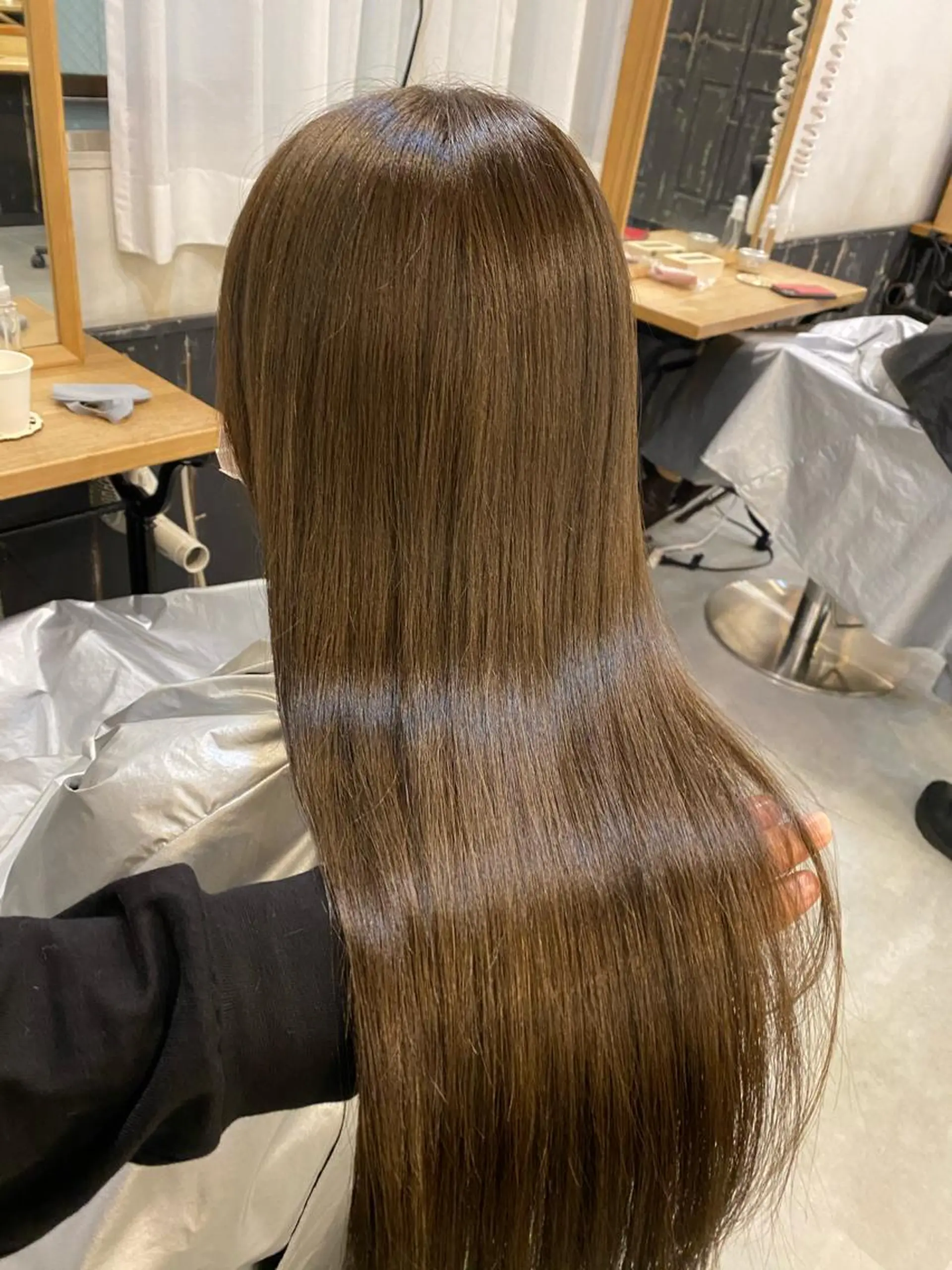 ロング カラー パーマ 酸性ストレート ストレートパーマ カット ヘアカラー 縮毛矯正 トリートメント AUBE HAIRazul吉祥寺所属・髪質改善✨幹細胞✨ ウルツヤ🌈清水　祥のヘアスタイル